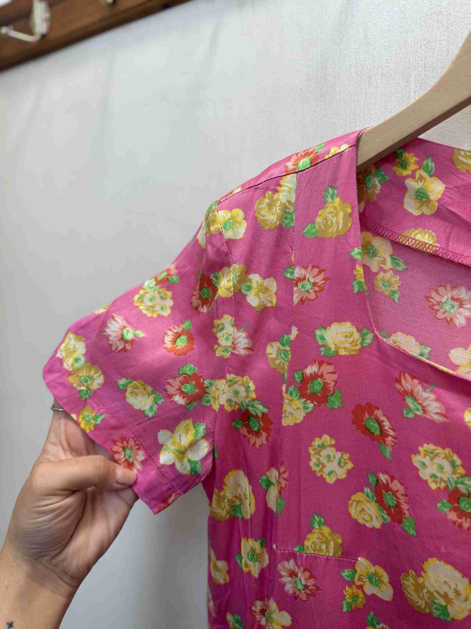 Vestitino rosa floreale Trussardi