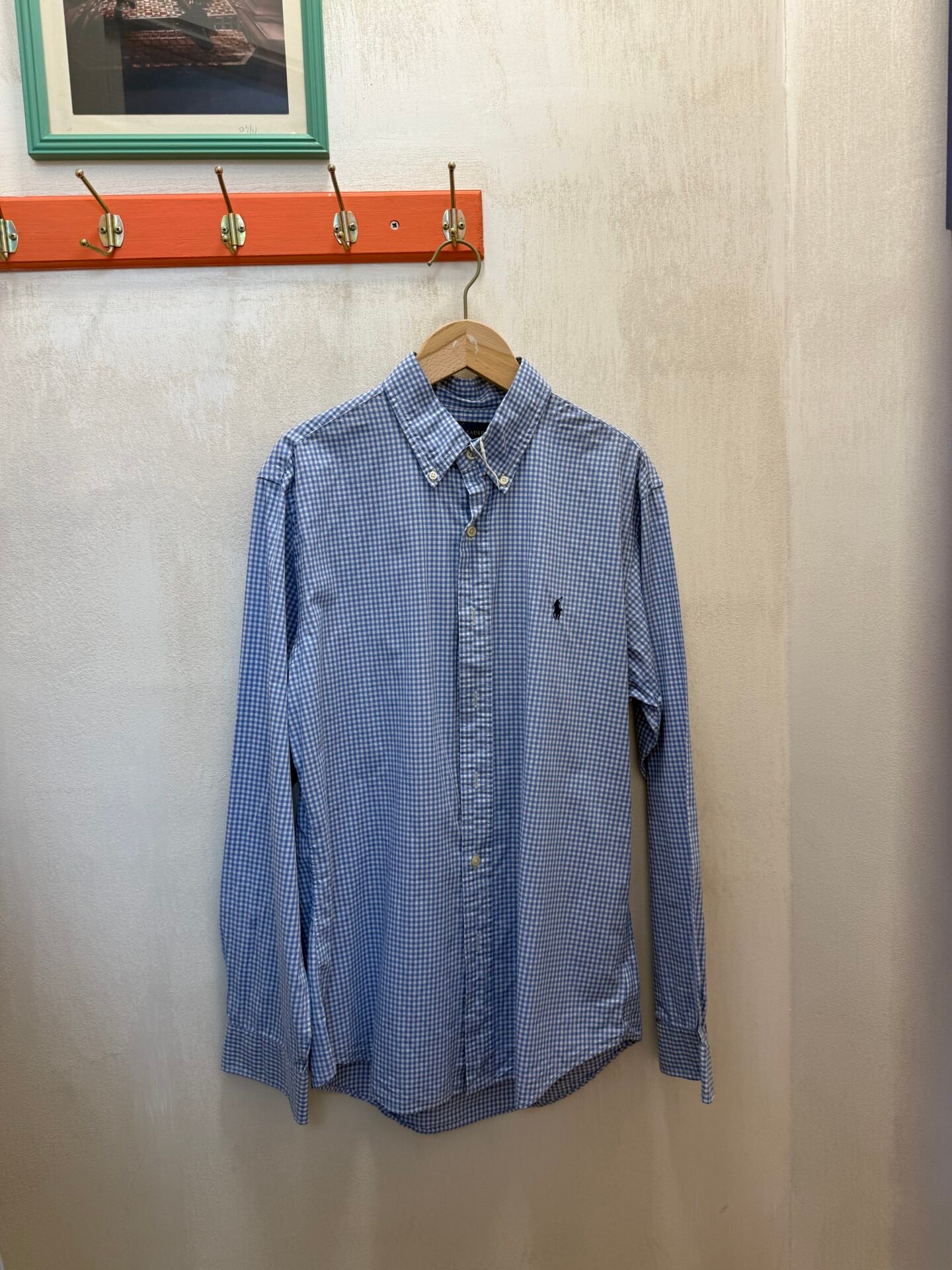 IMG_4424 Camicia Ralph Lauren Vichy azzurra