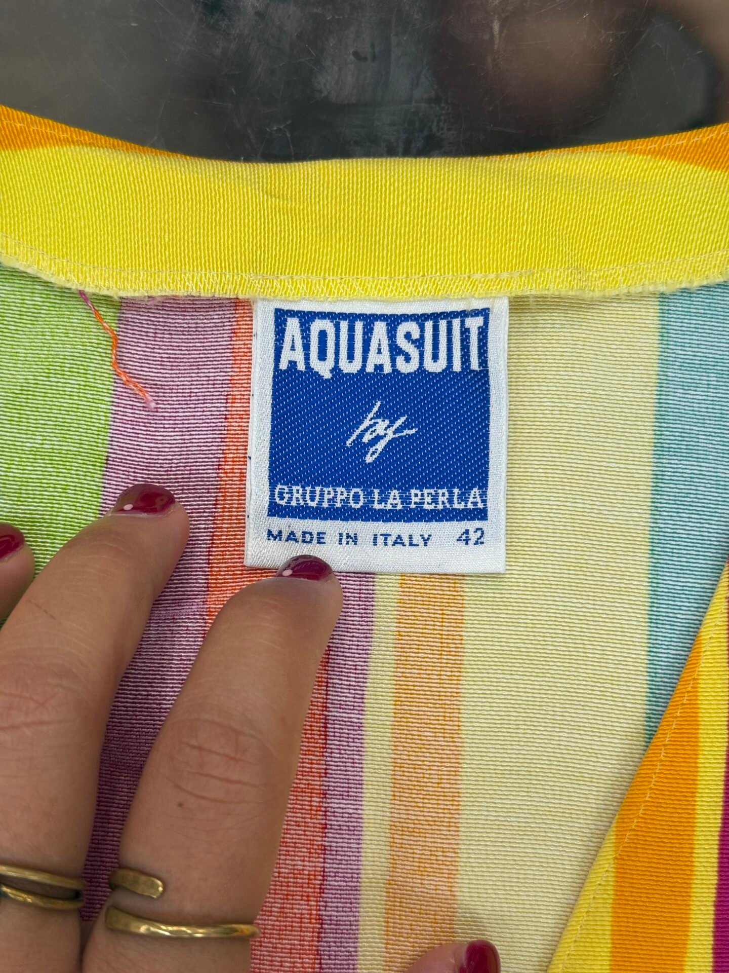 Vestito righe multicolor