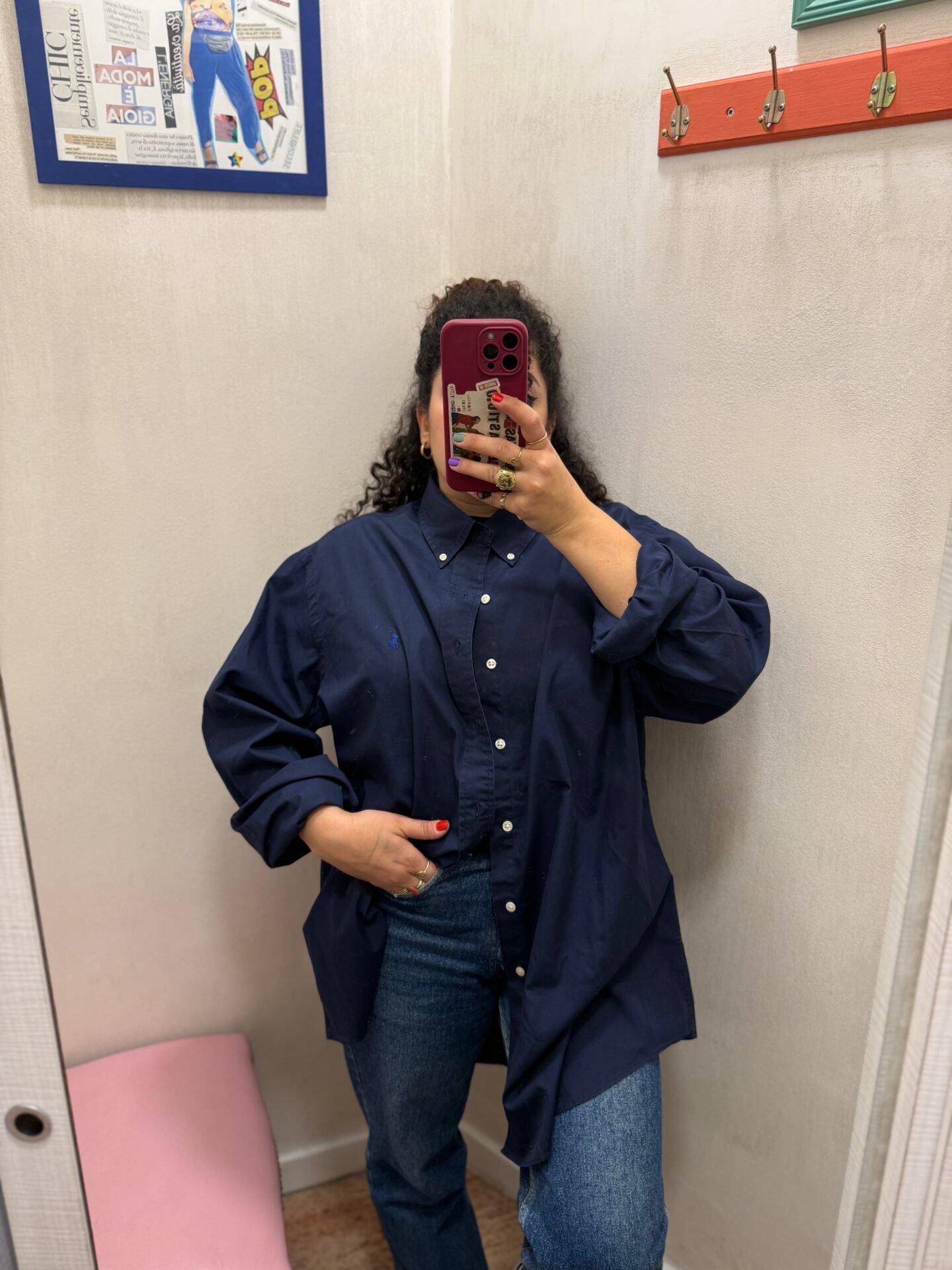Camicia Ralph Lauren blu notte