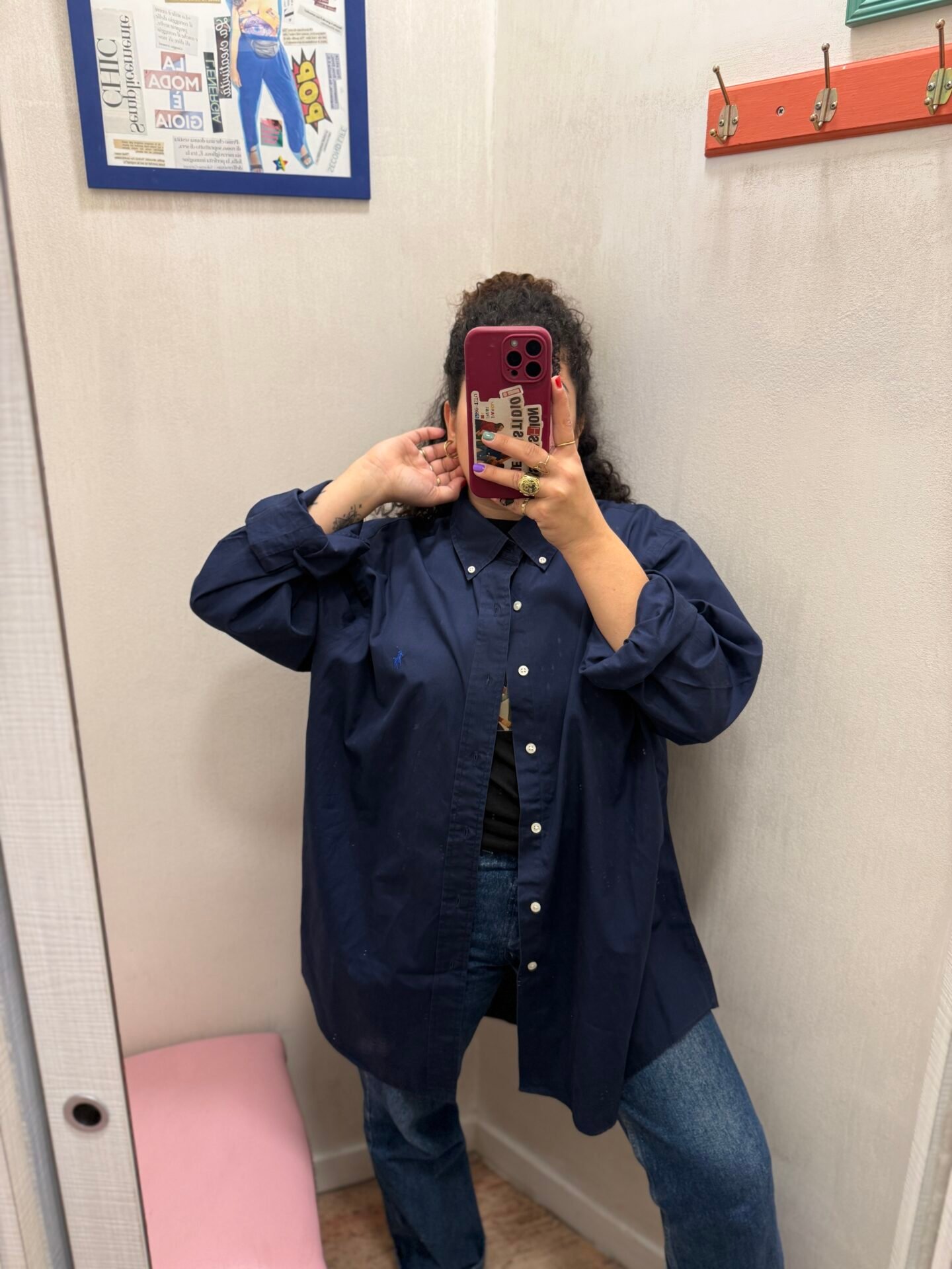 Camicia Ralph Lauren blu notte