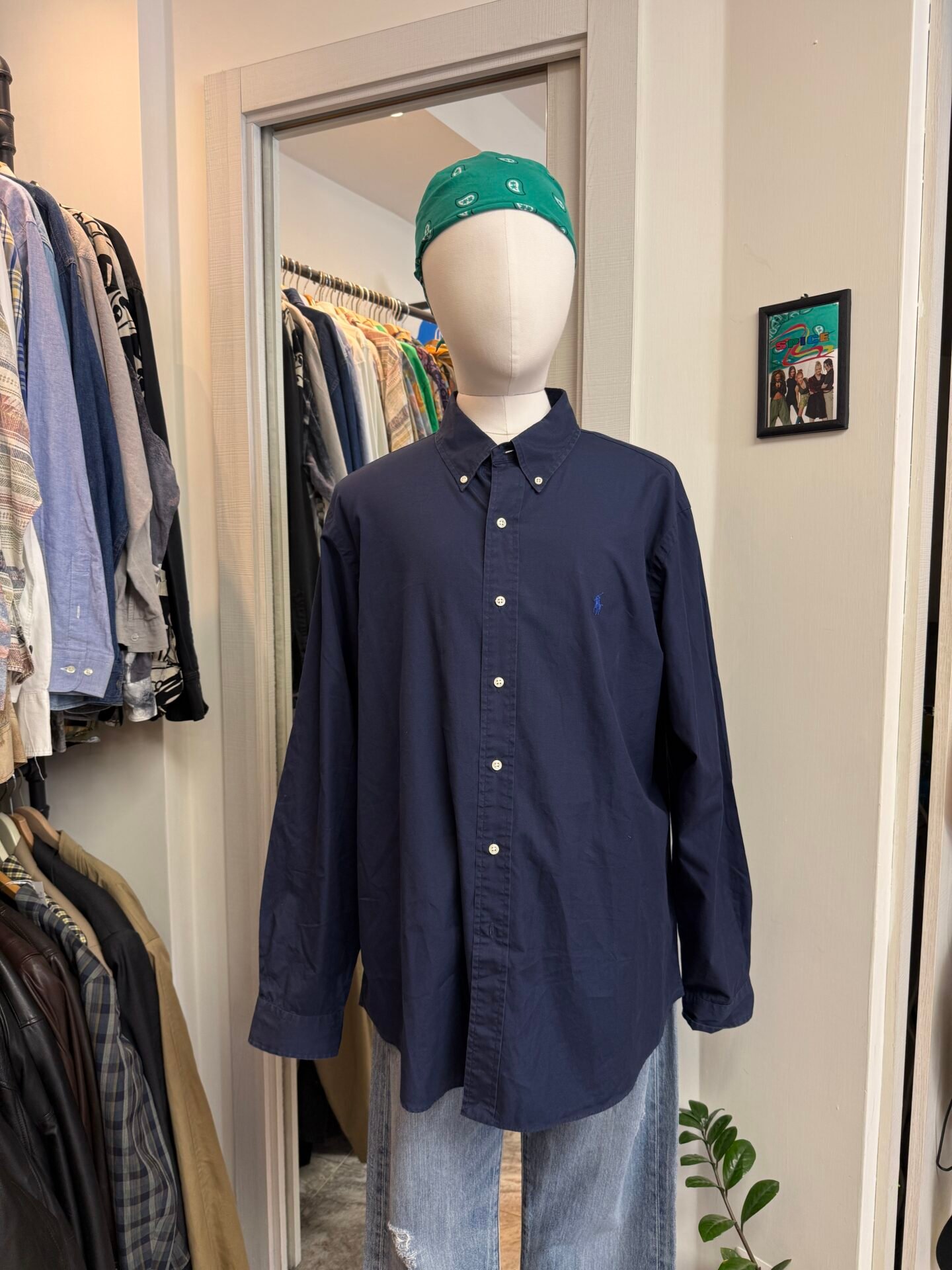 Camicia Ralph Lauren blu notte