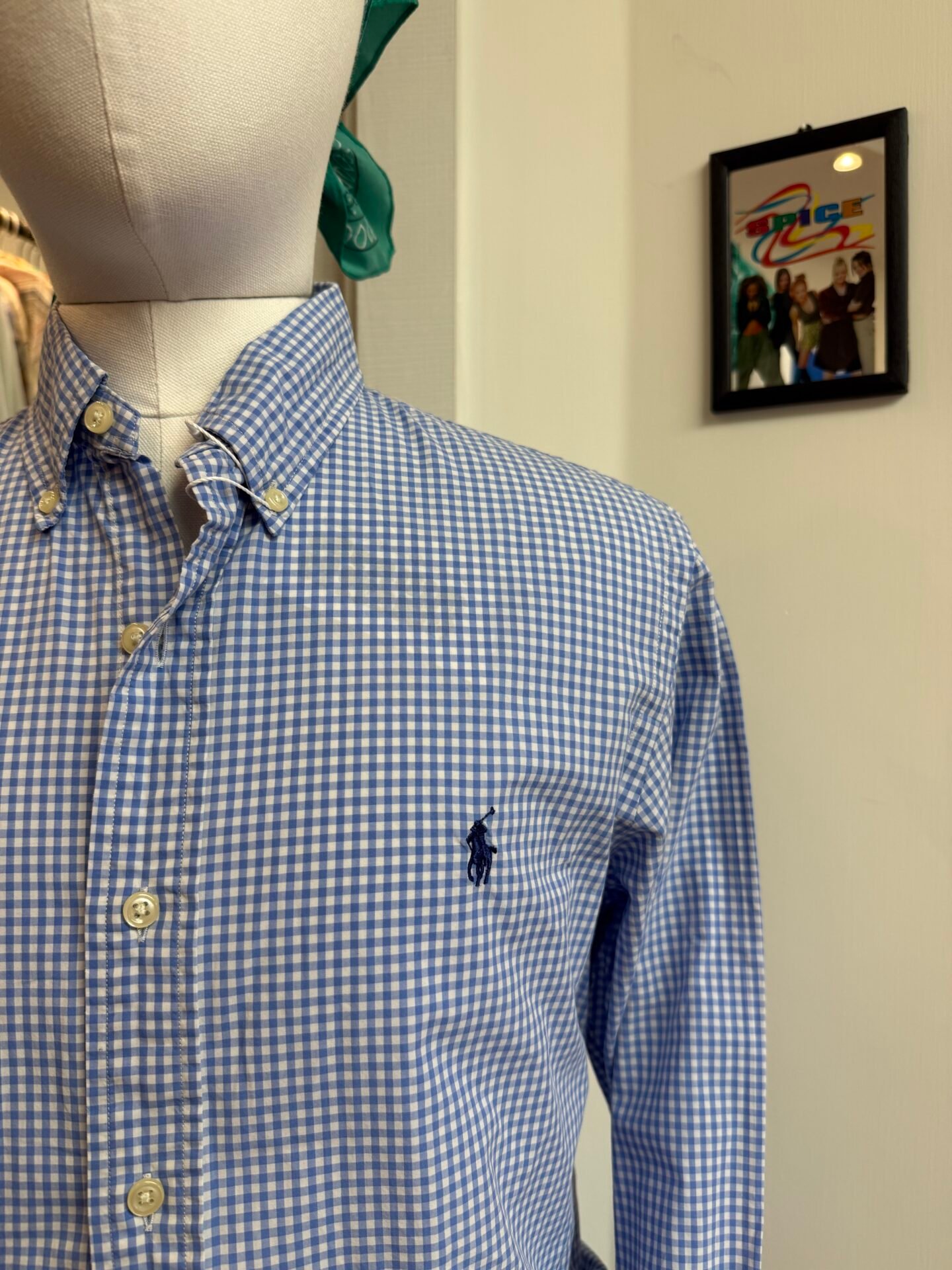 IMG_4518 Camicia Ralph Lauren Vichy azzurra