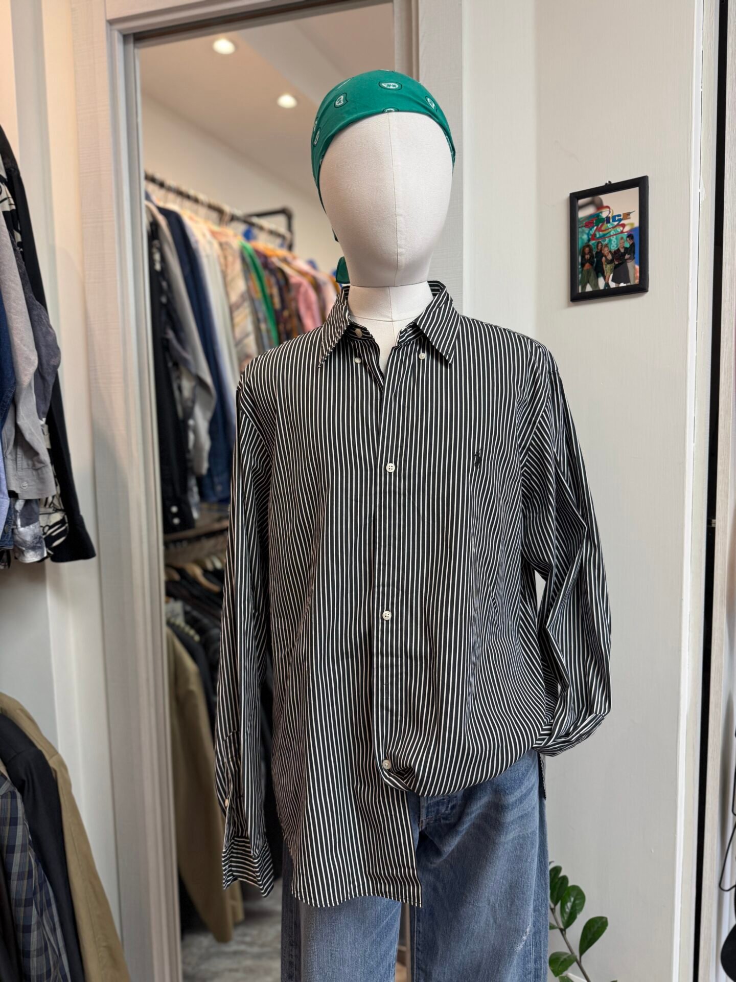 Camicia Ralph Lauren righe B/N