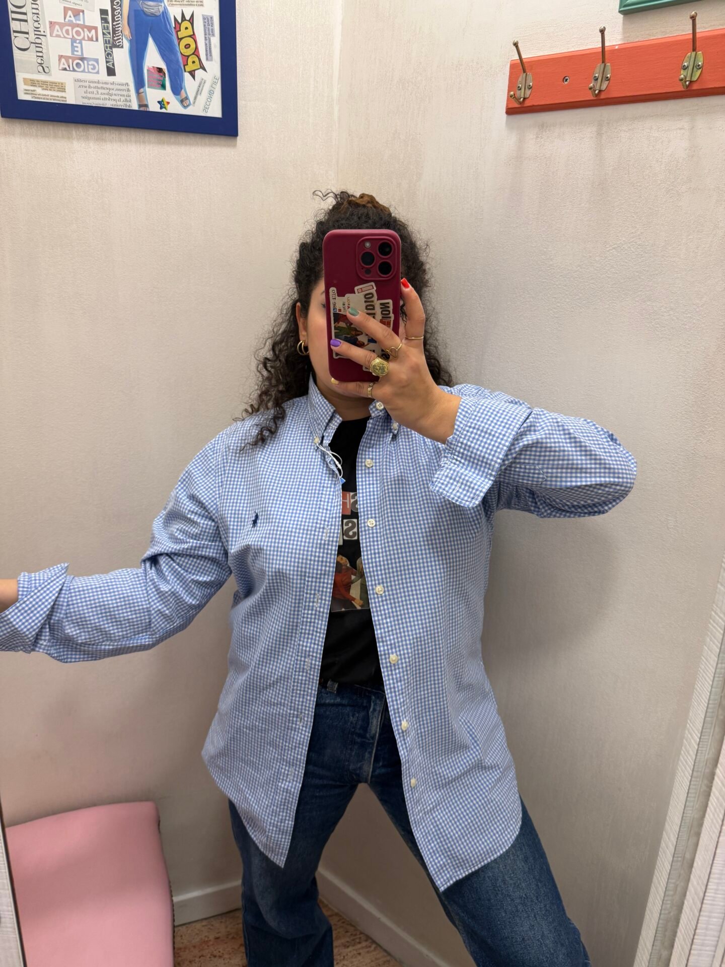 IMG_4565 Camicia Ralph Lauren Vichy azzurra