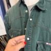 Camicia di jeans verde