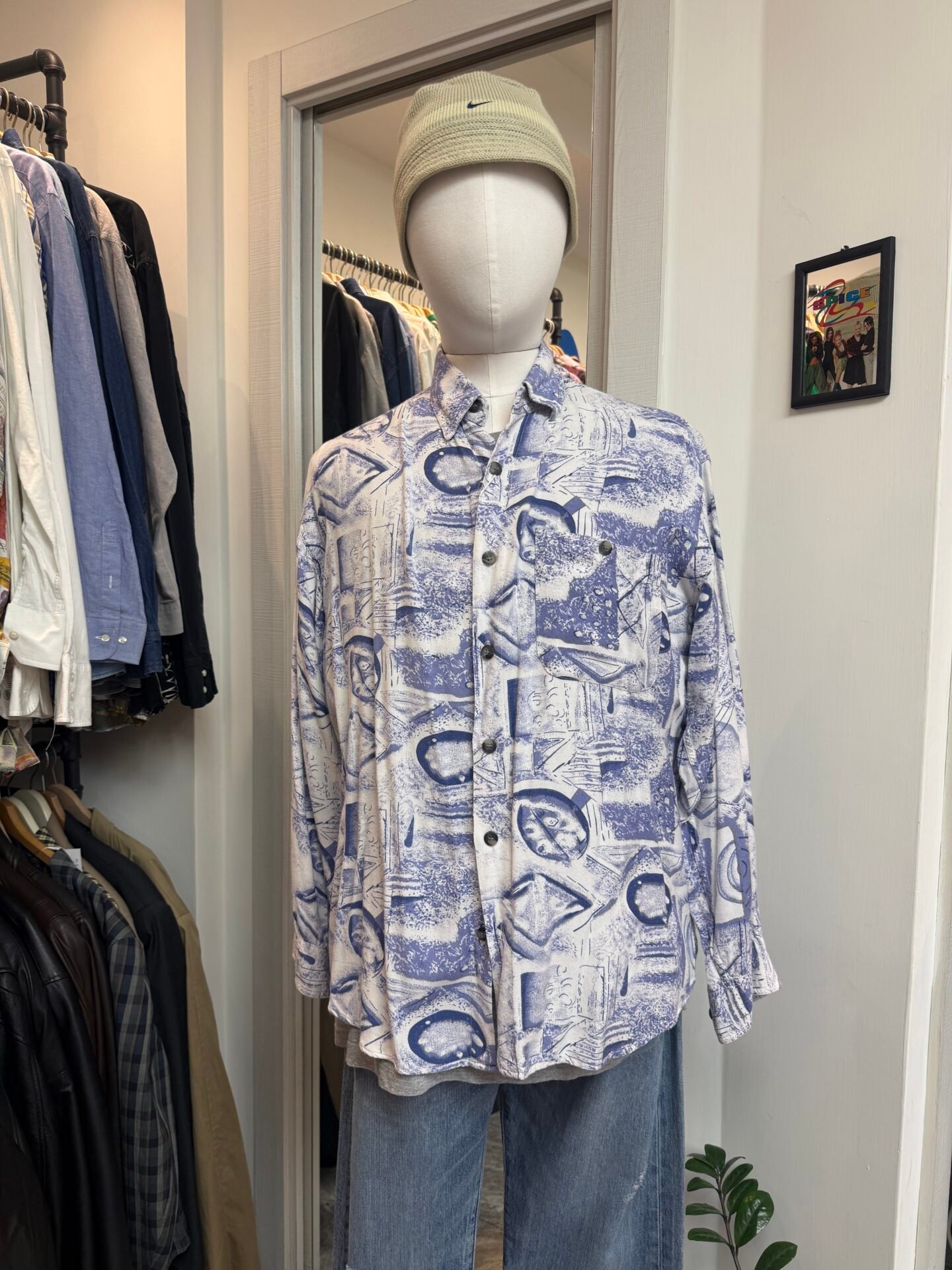Camicia anni 90 Blu