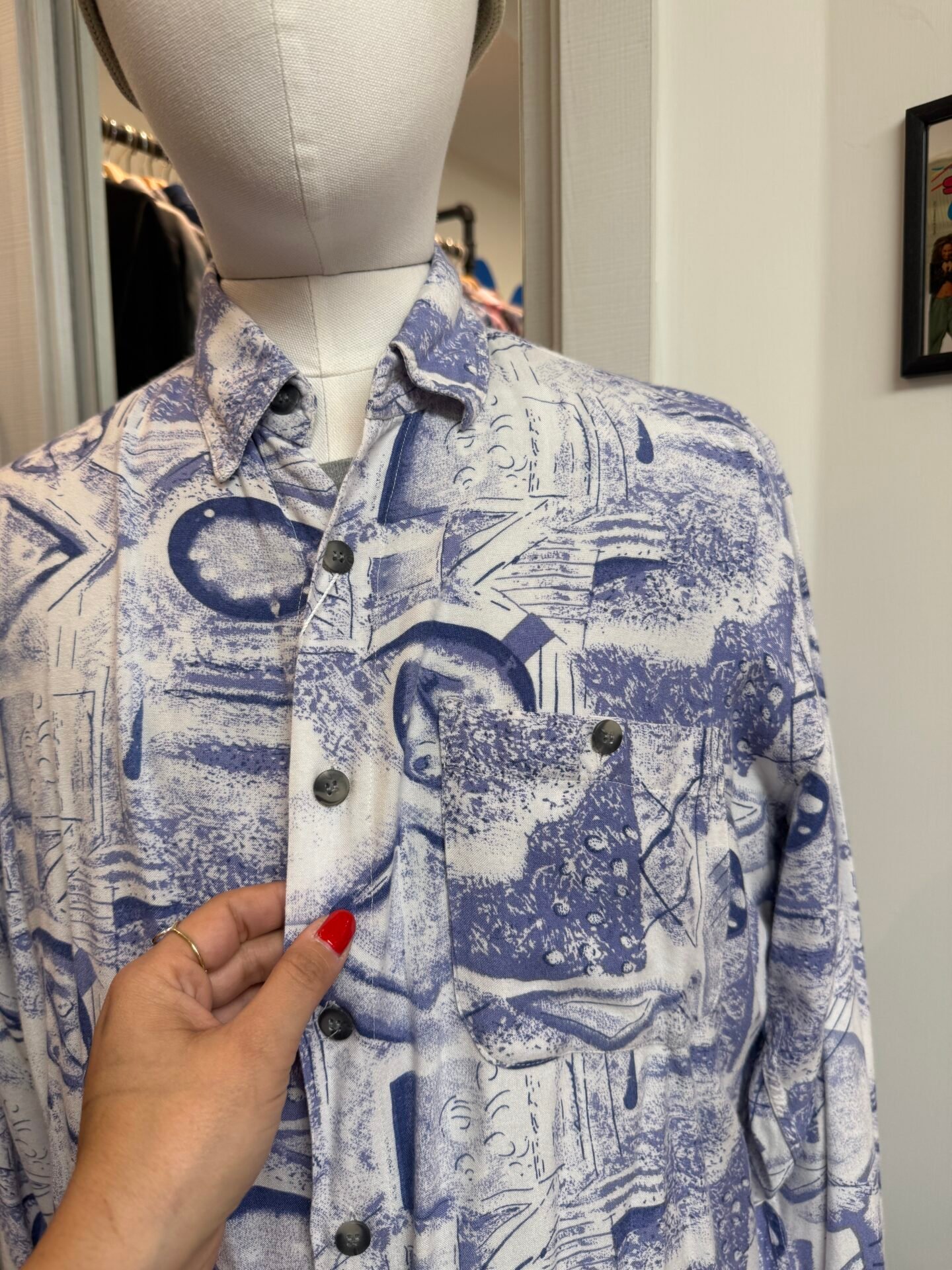 Camicia anni 90 Blu