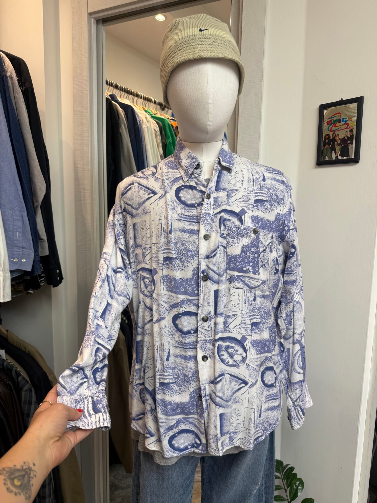 Camicia anni 90 Blu