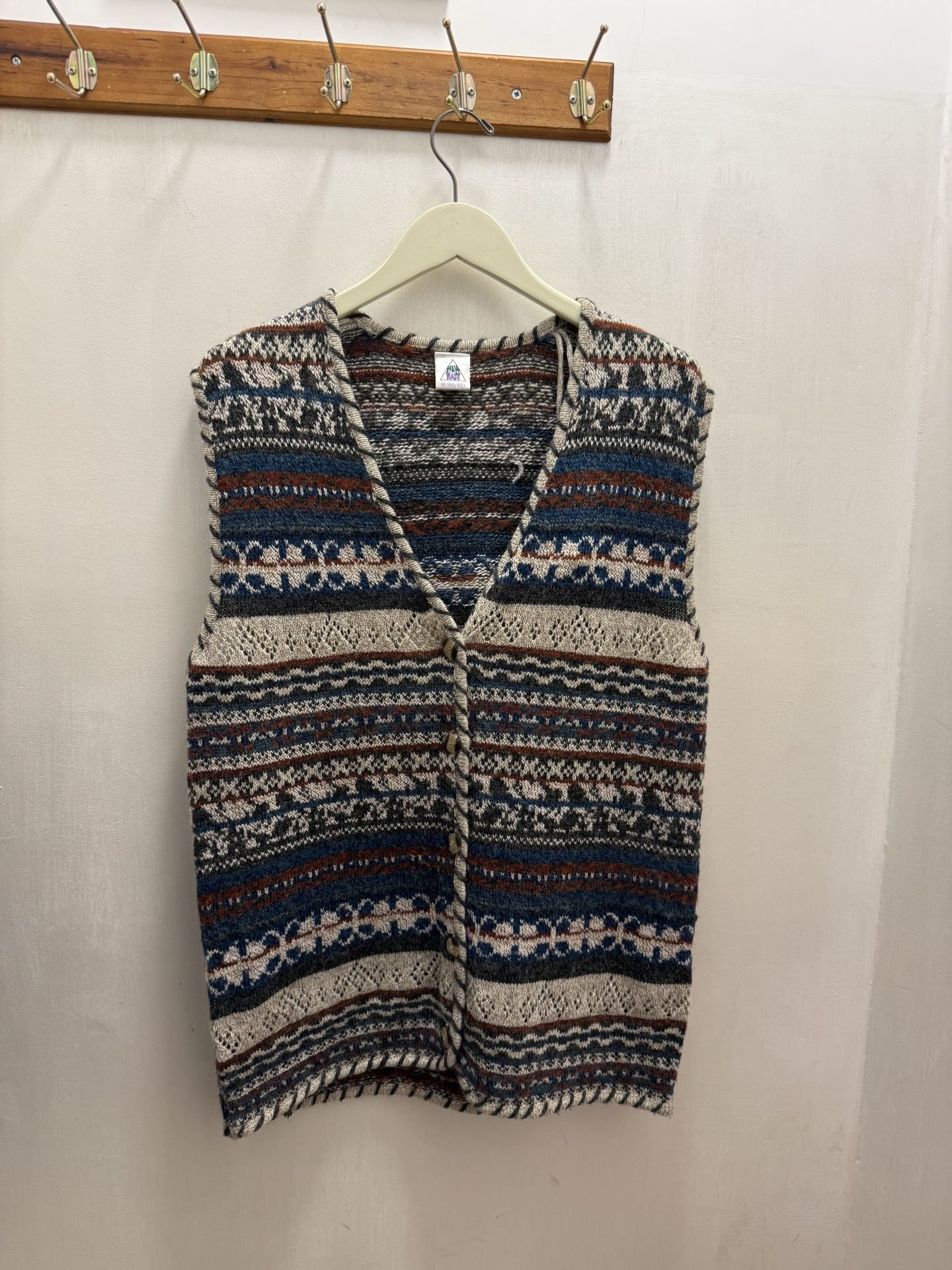 Gilet lungo fantasia