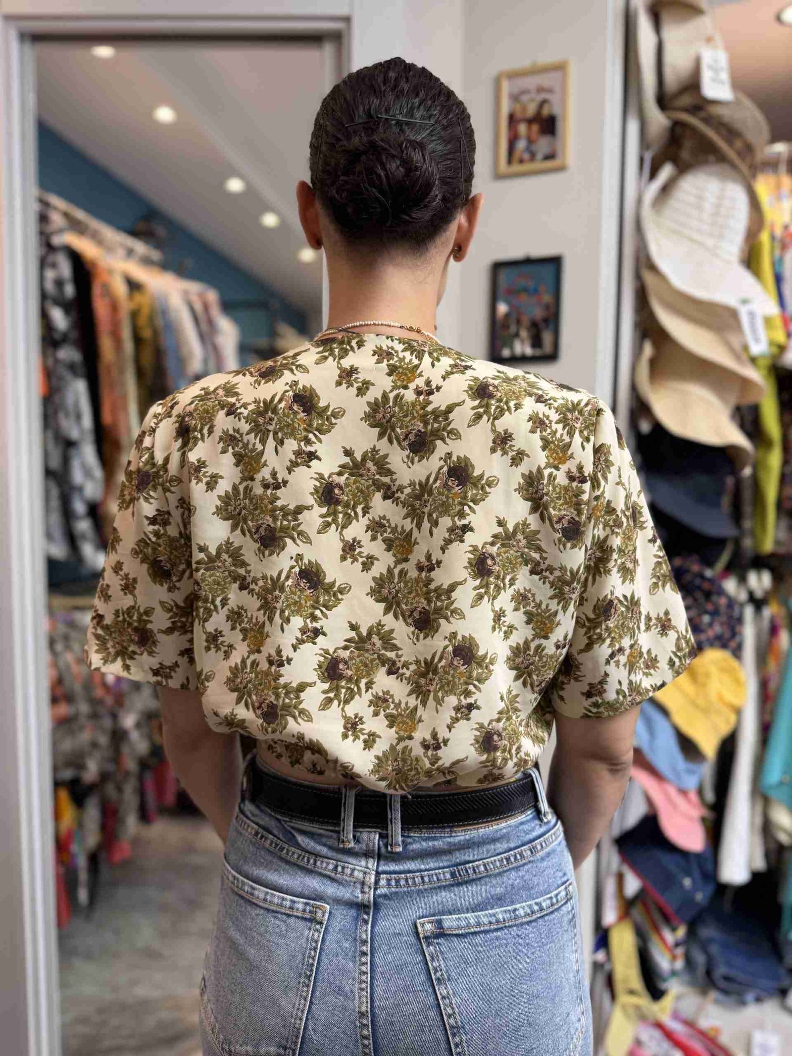 Camicia Crop + scrunchies