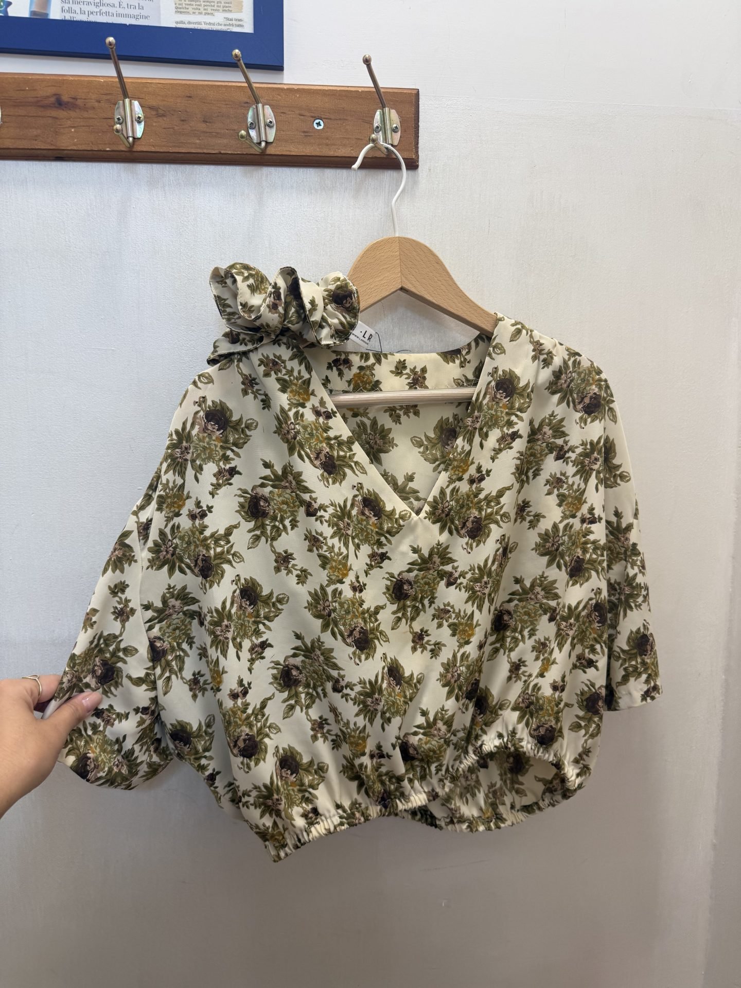 Camicia Crop + scrunchies