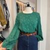 Camicia verde in seta