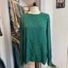 Camicia verde in seta