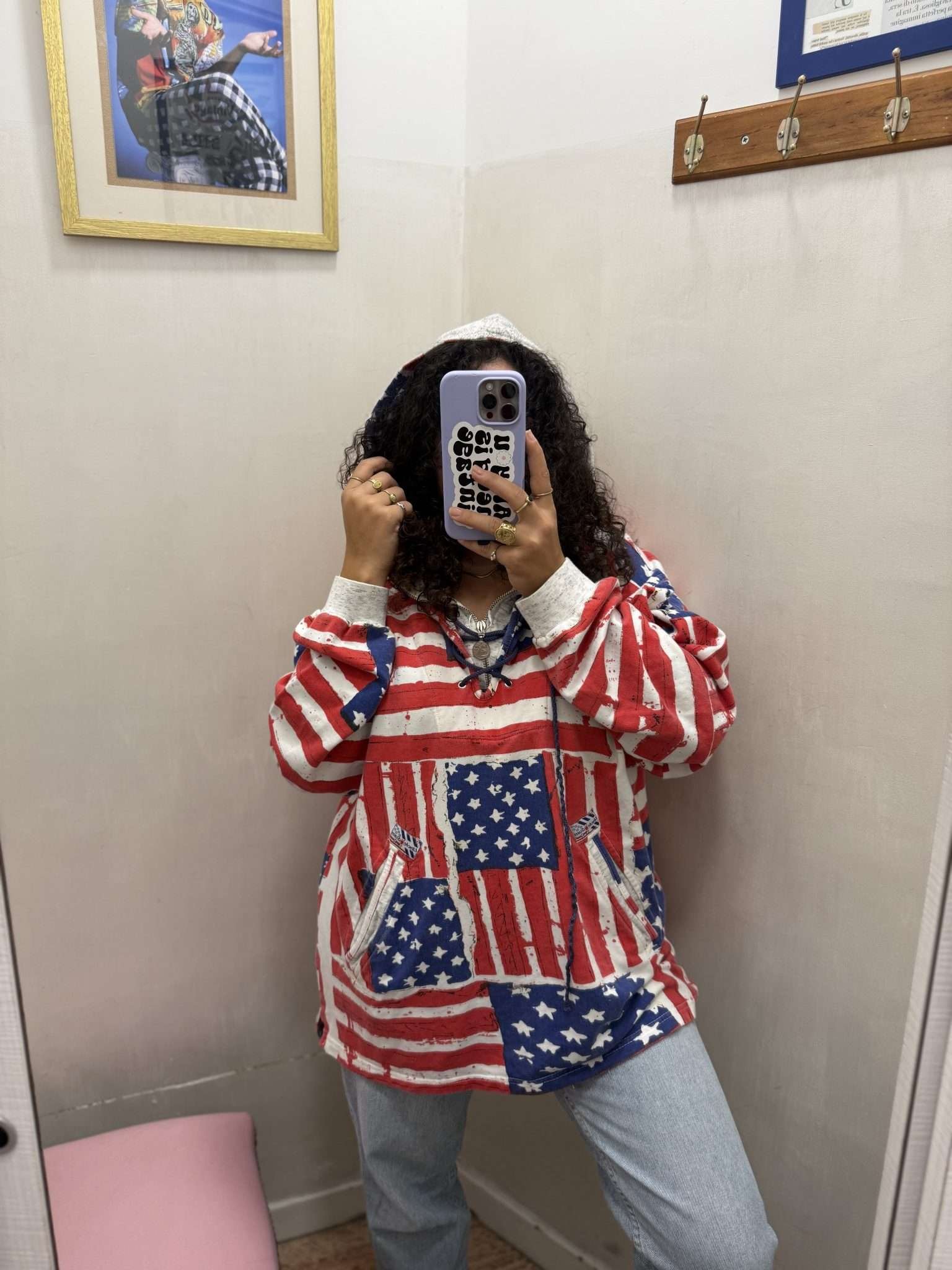 Felpa bandiera americana