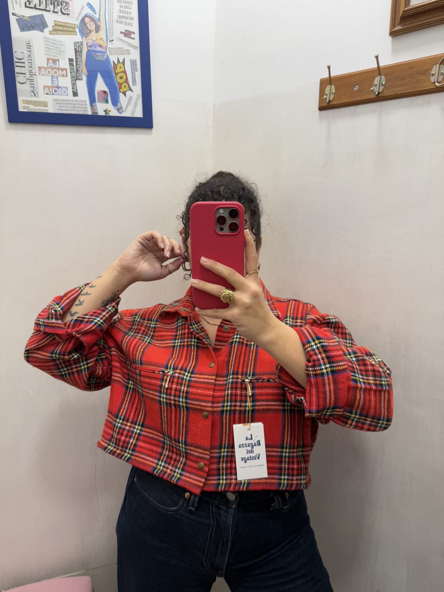 IMG_4851 Camicia tartan rossa + fiocco