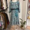 Vestito floreale azzurro
