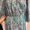 Vestito floreale azzurro