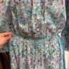 Vestito floreale azzurro