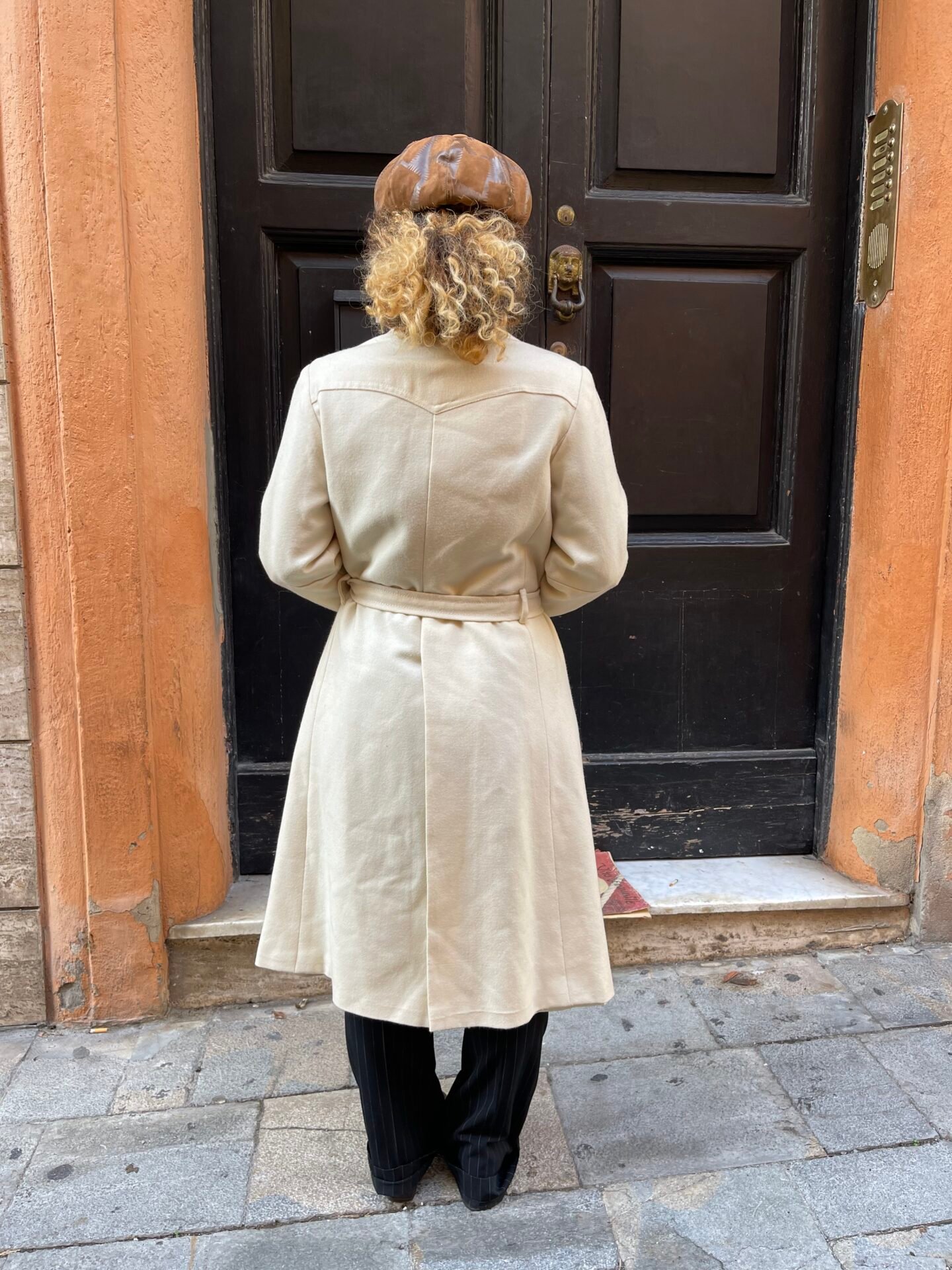 Cappotto bianco sartoriale