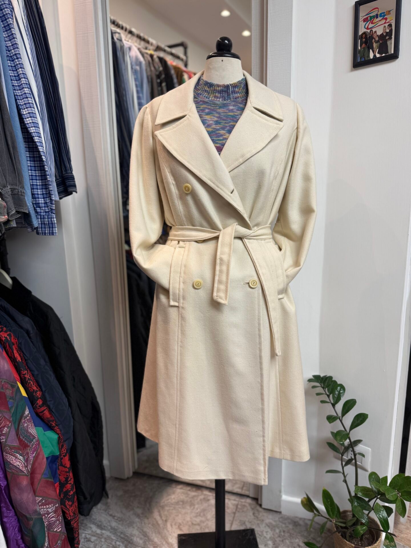 Cappotto bianco sartoriale