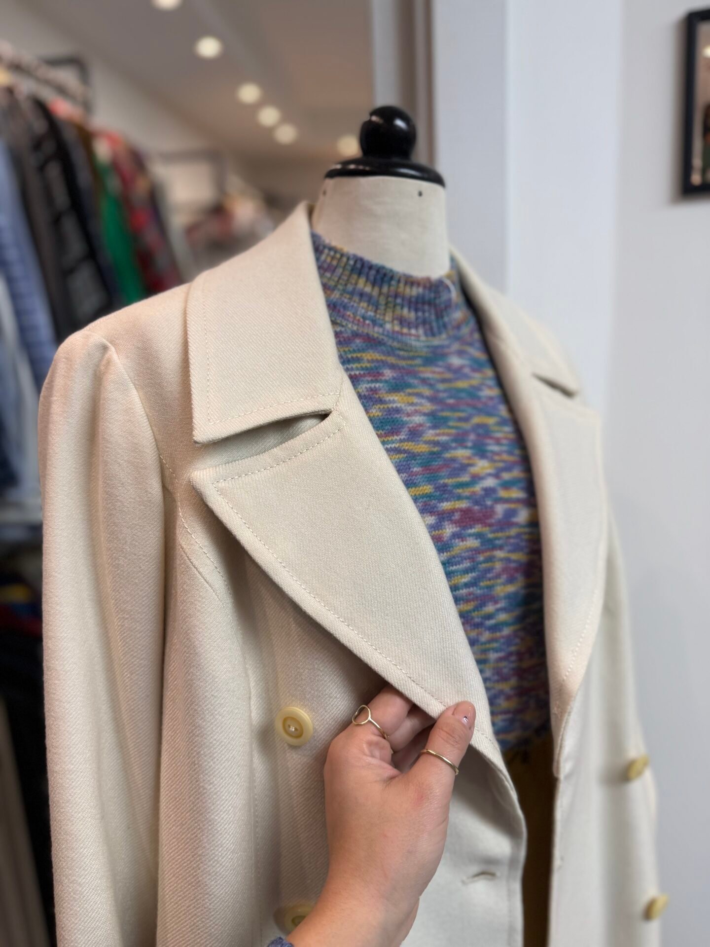 Cappotto bianco sartoriale