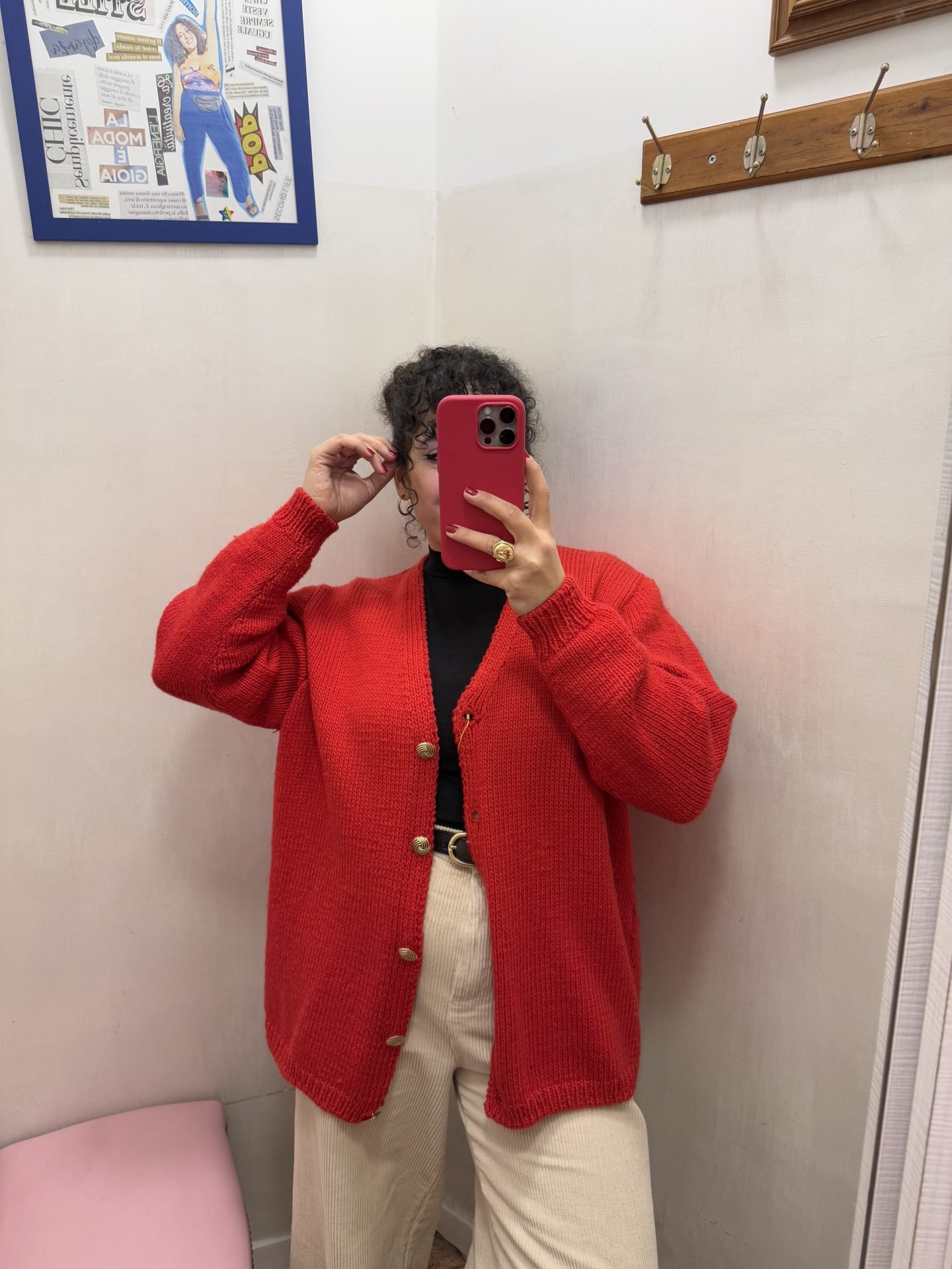 Cardigan rosso