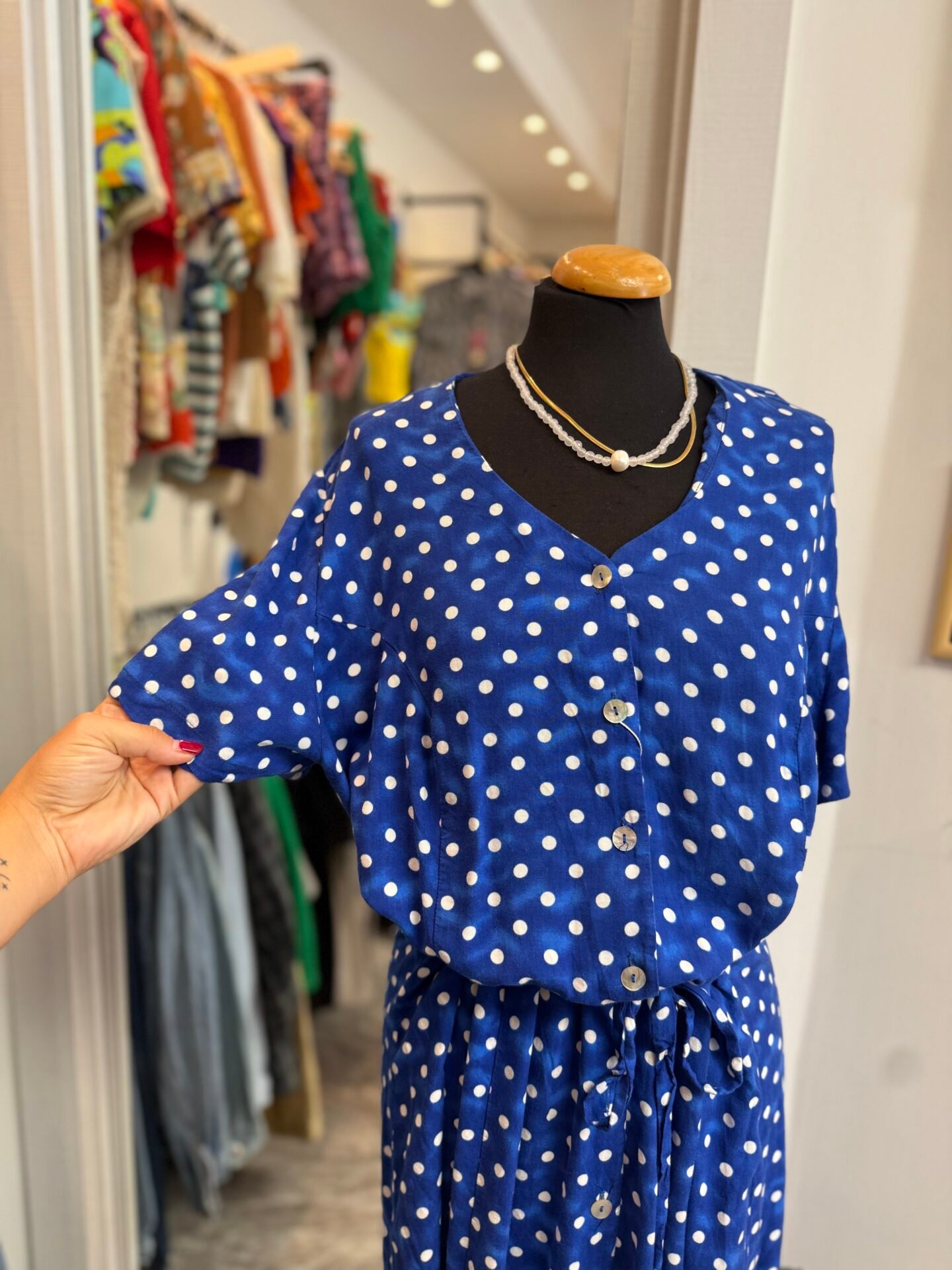 IMG_5222 Vestito blu a pois