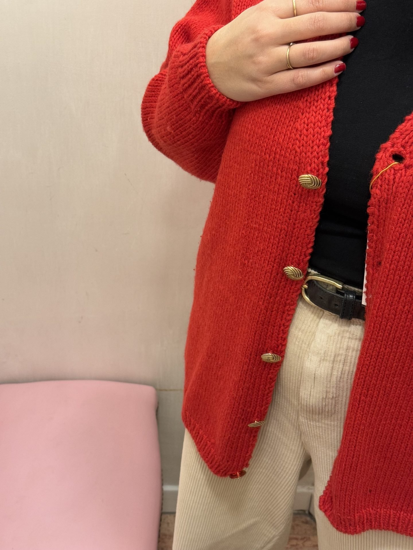 Cardigan rosso