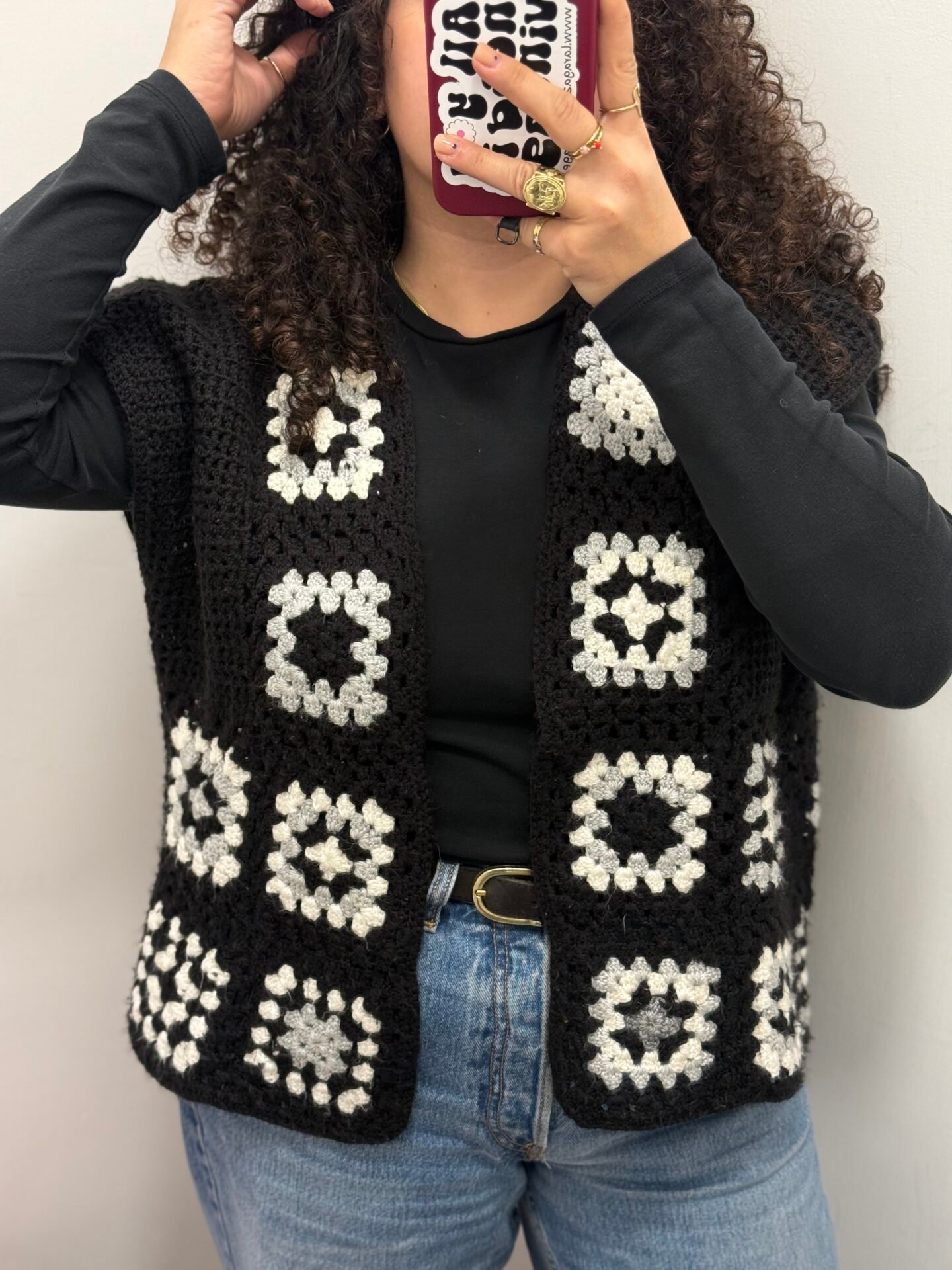 Gilet granny fatto a mano