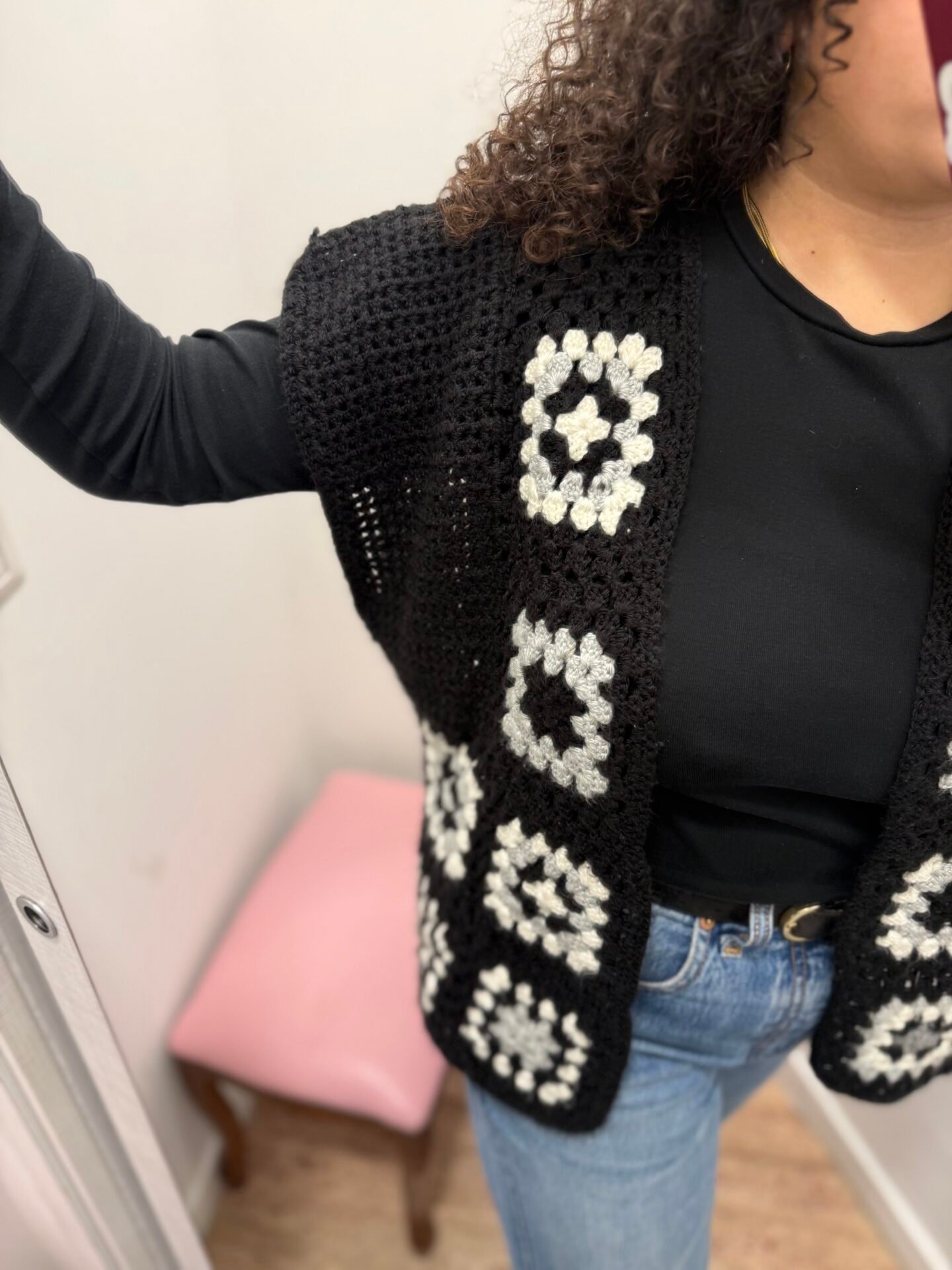 Gilet granny fatto a mano