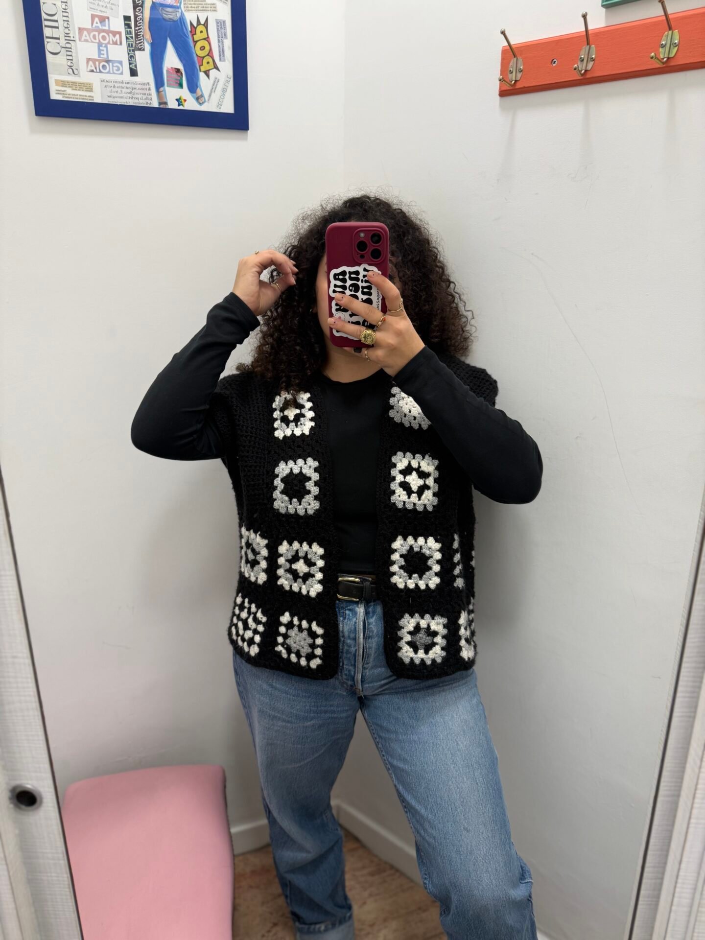 Gilet granny fatto a mano