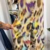 Vestito multicolor in seta
