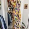 Vestito multicolor in seta