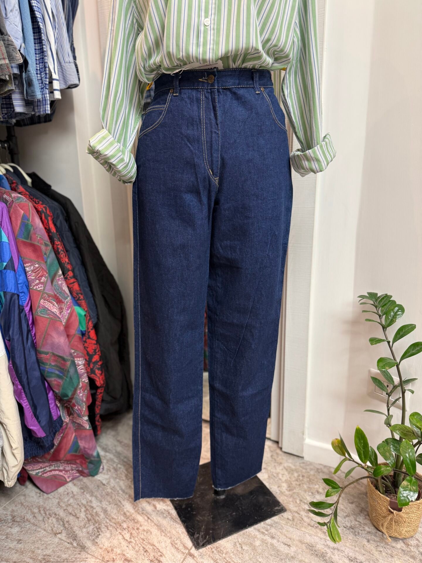 IMG_5527 Jeans vintage blu tg.XS