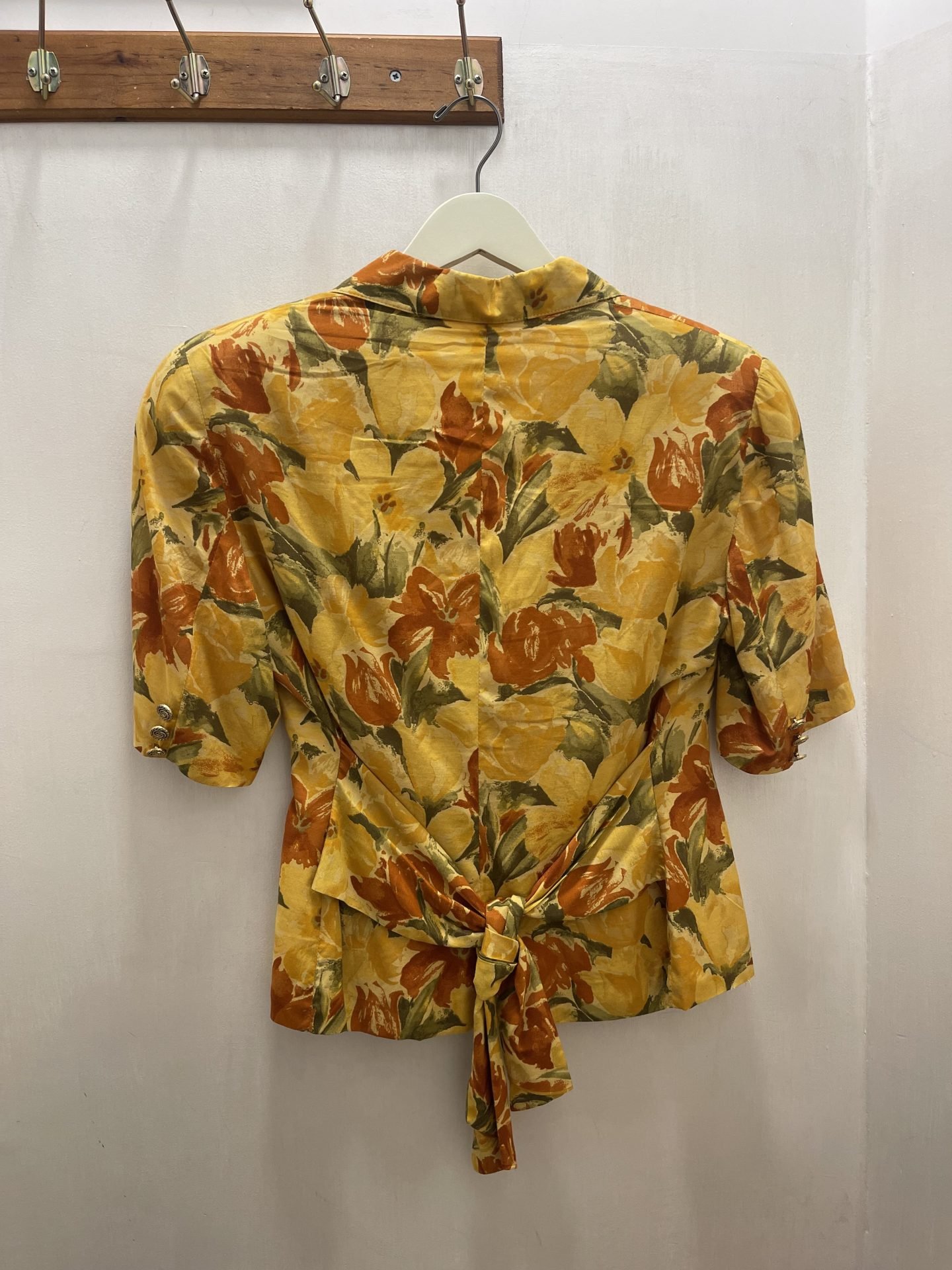 Blazer floreale ocra