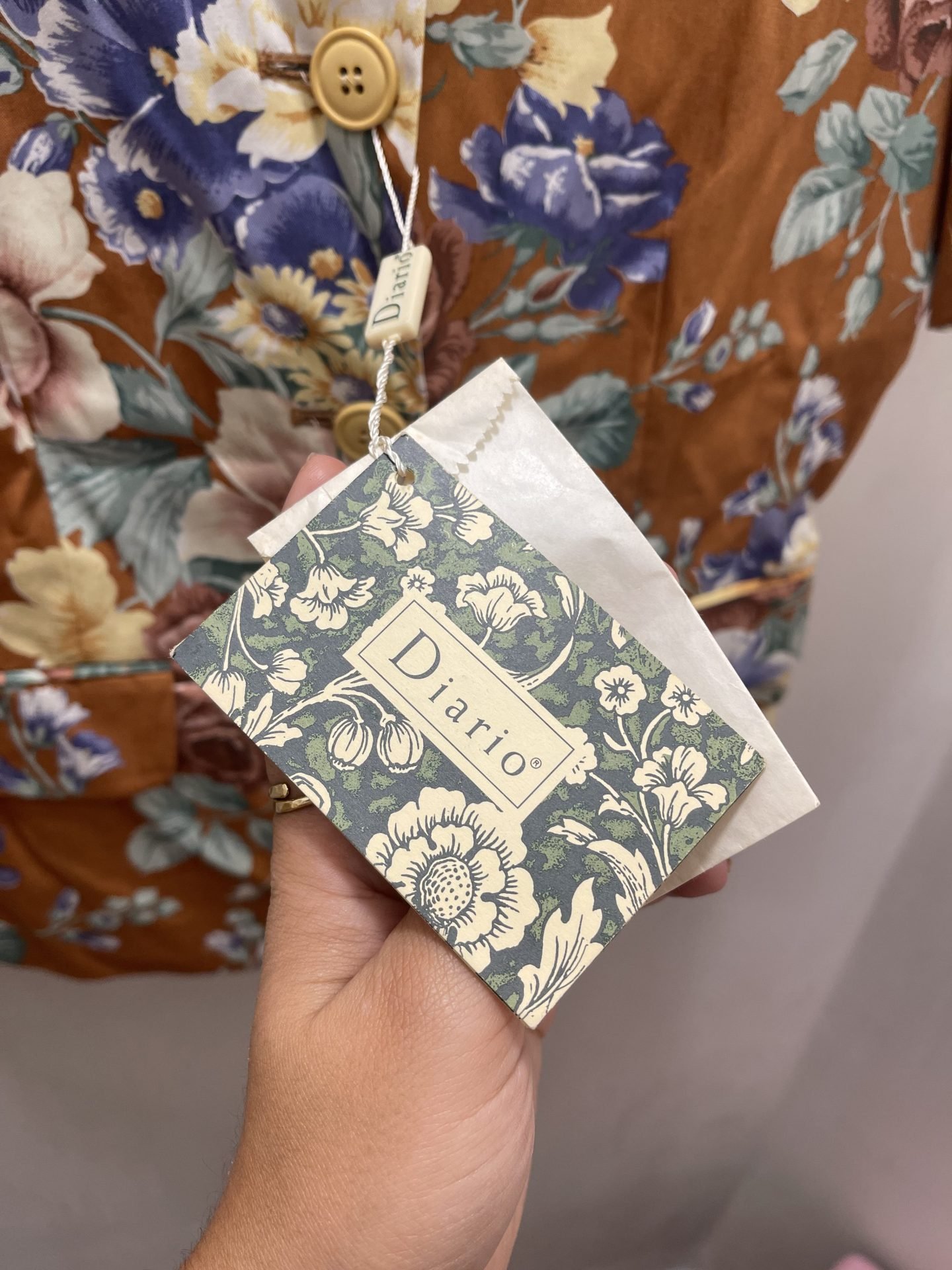 Blazer floreale marrone