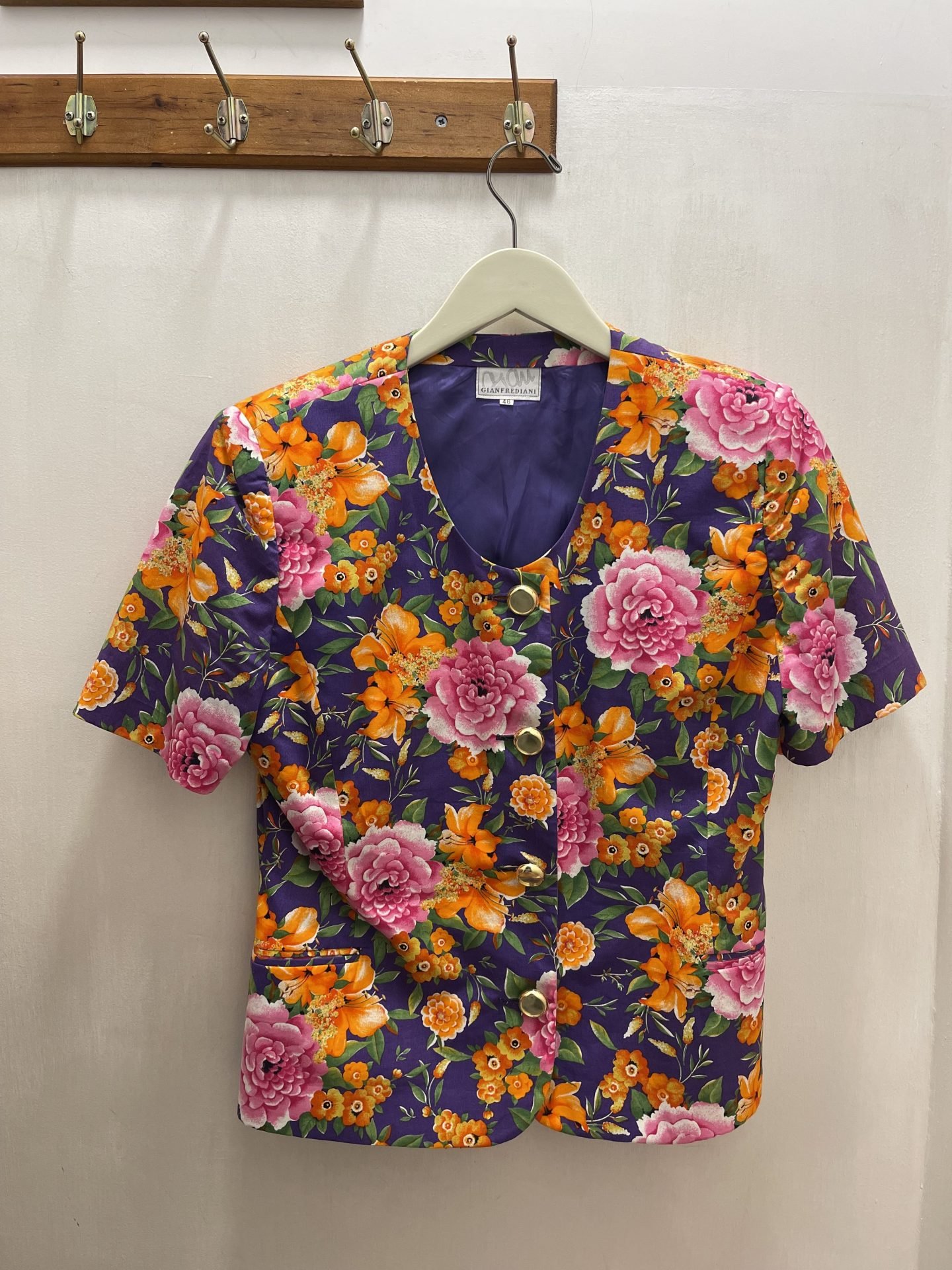 Blazer floreale viola