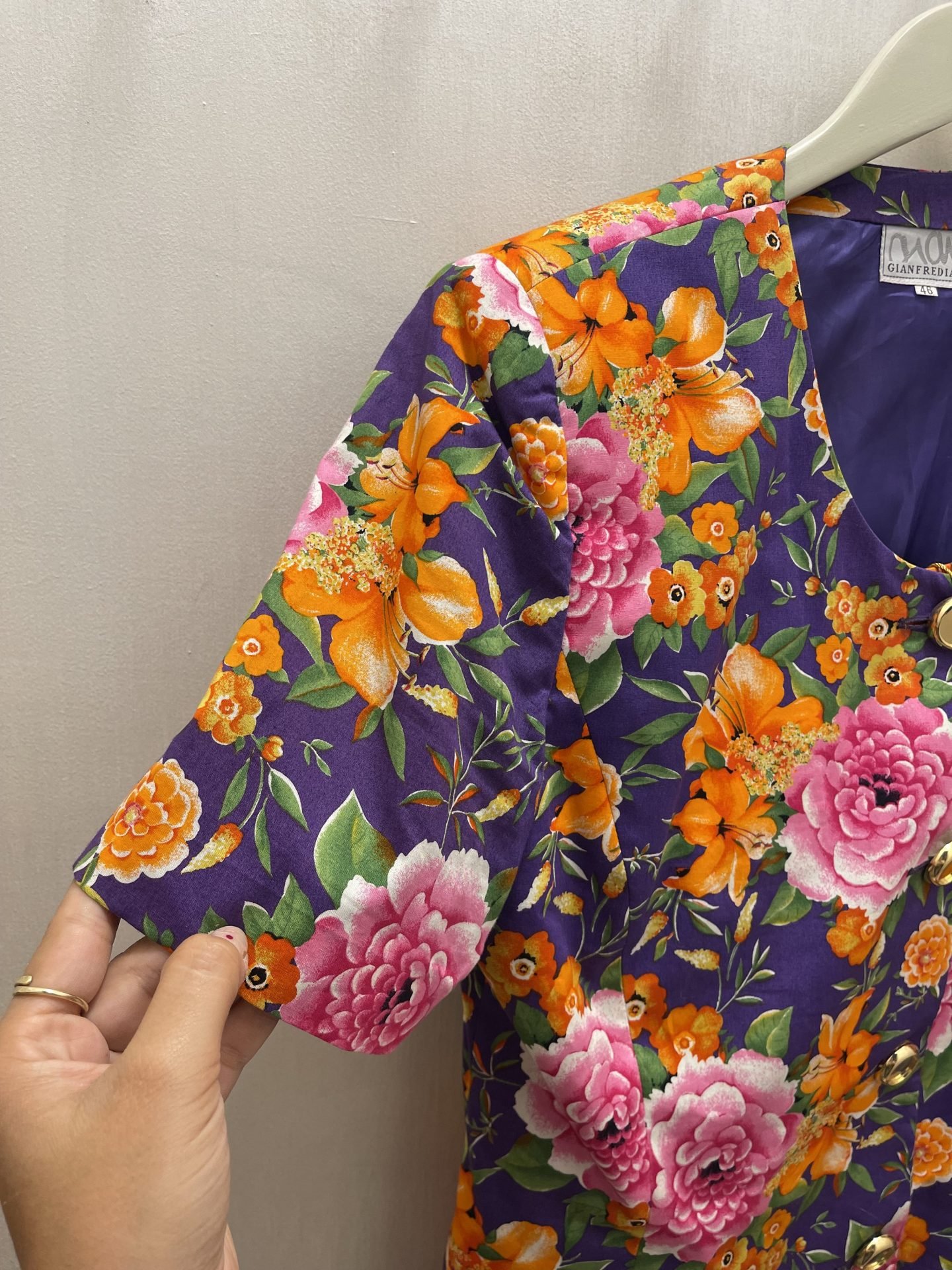 Blazer floreale viola