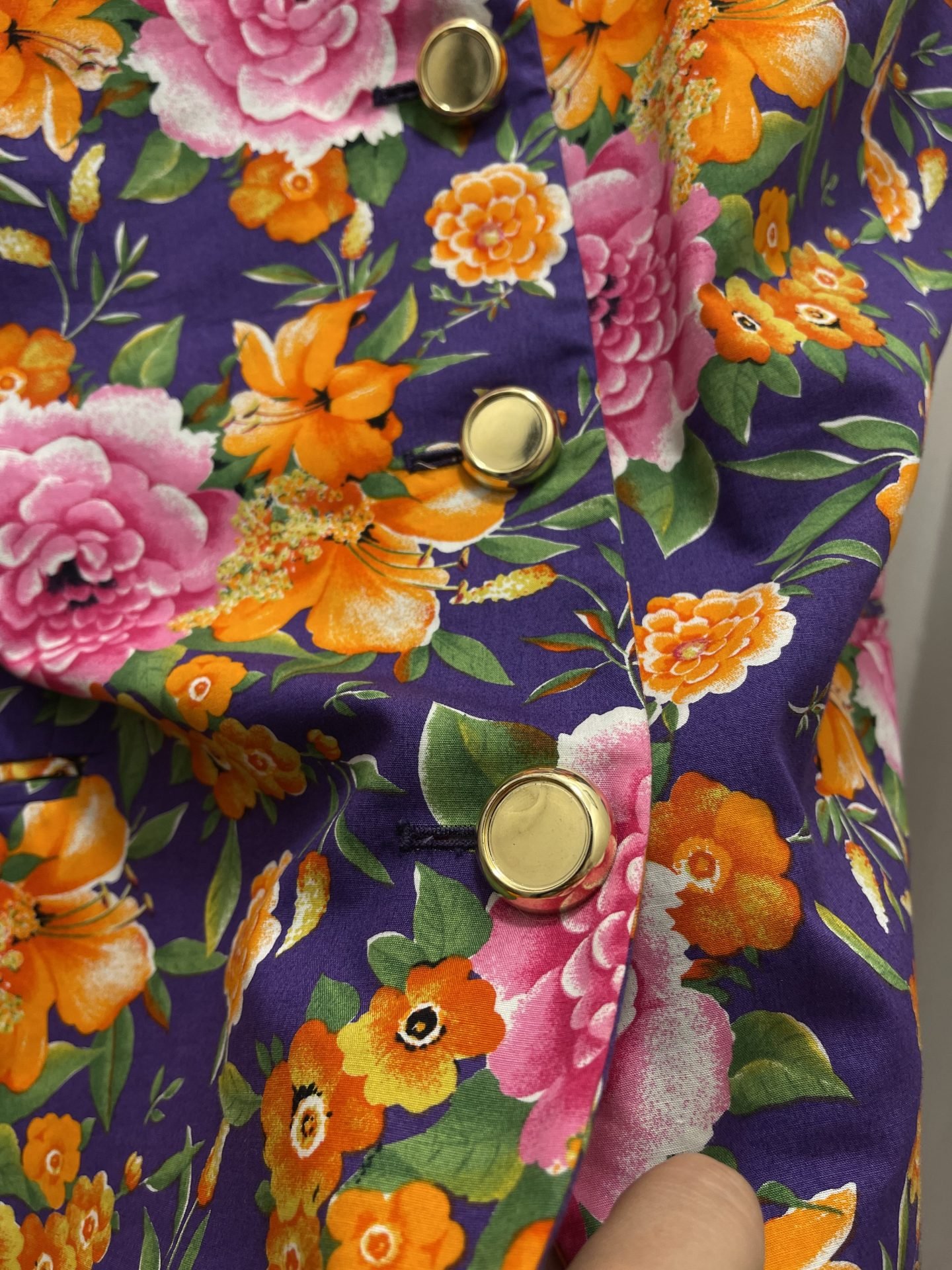 Blazer floreale viola