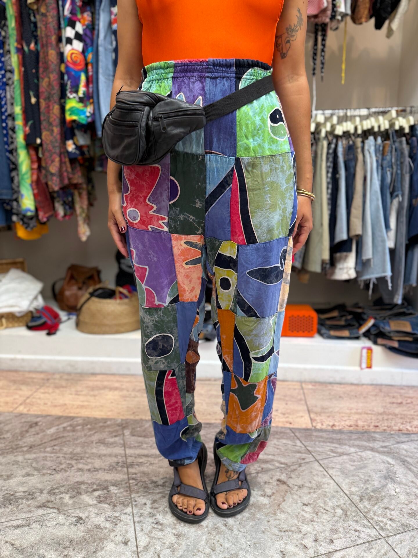 Pantalone patchwork
