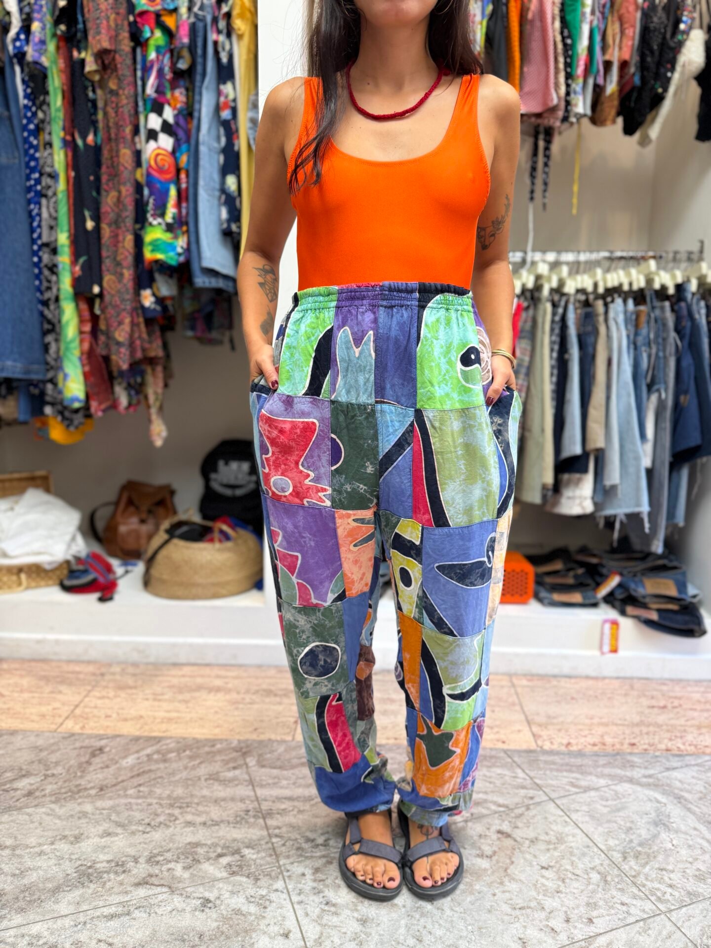 Pantalone patchwork