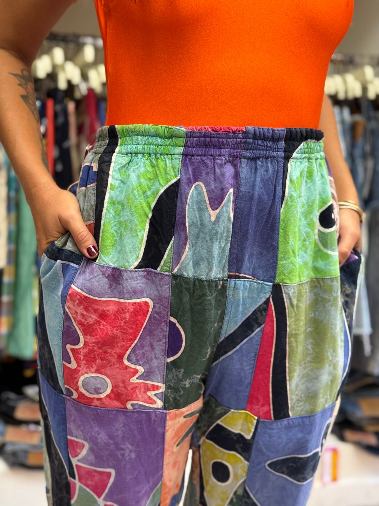 Pantalone patchwork