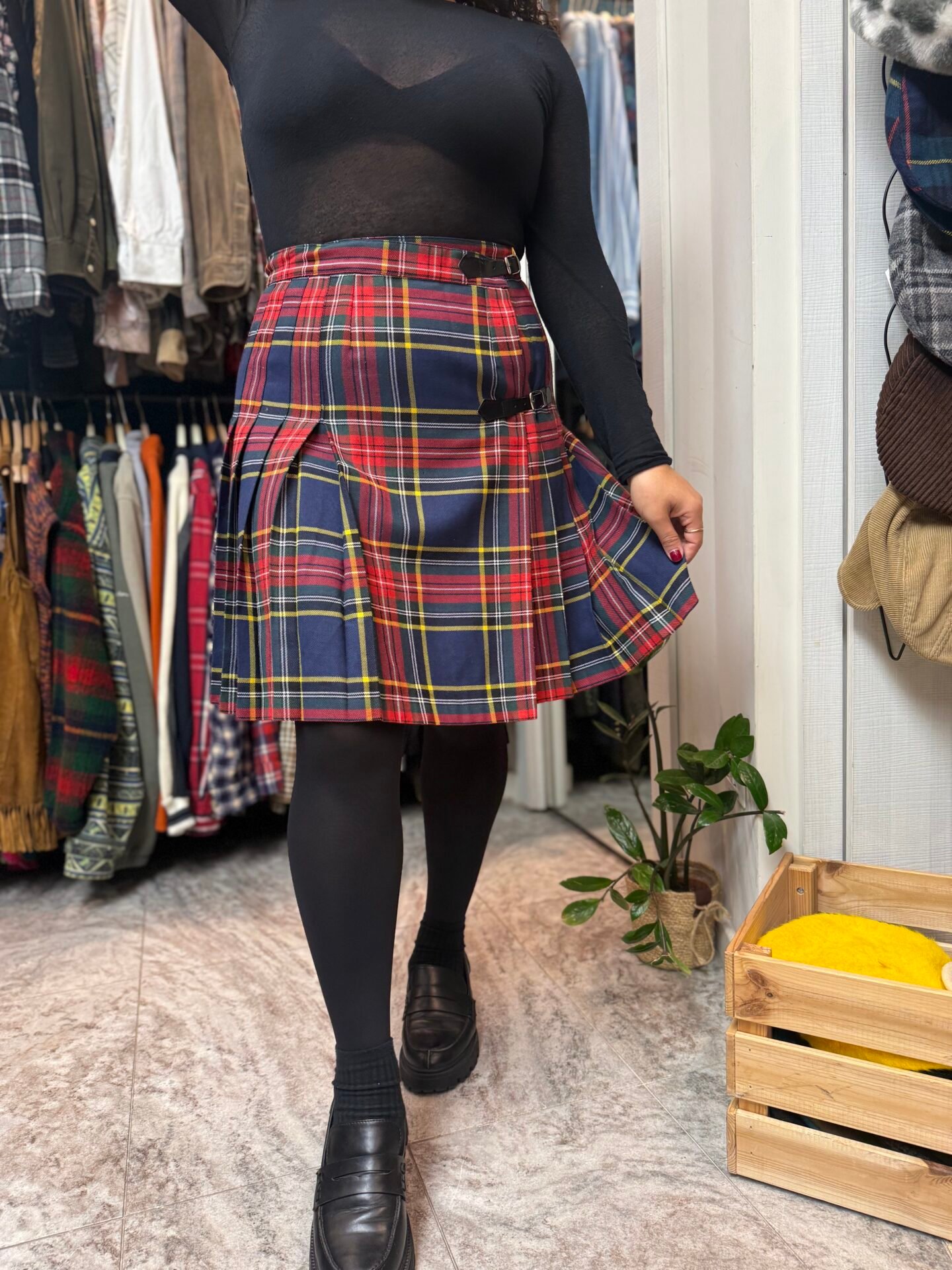 Kilt blu e rosso