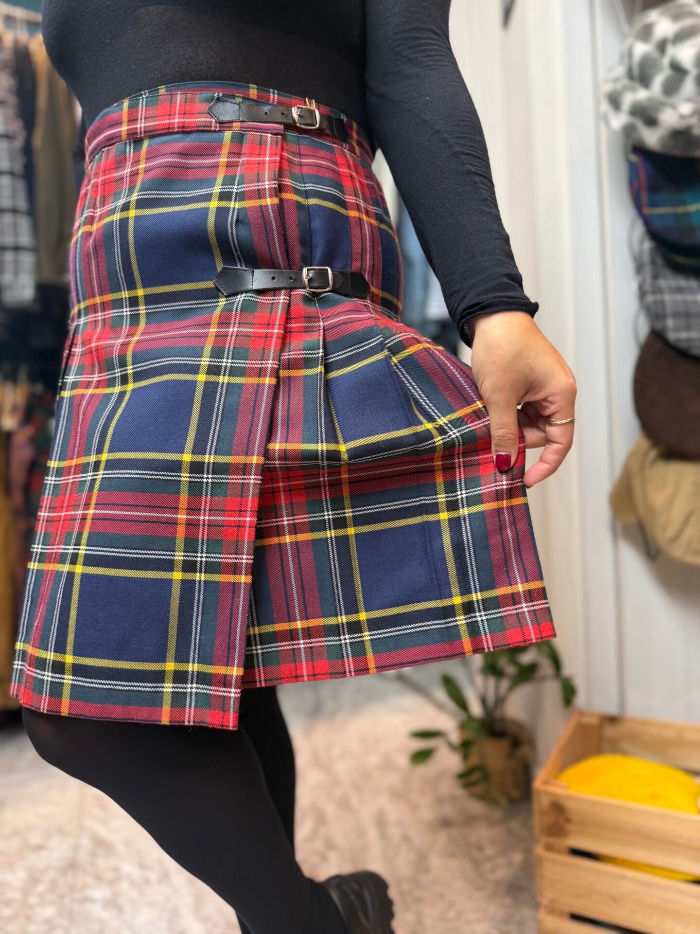 Kilt blu e rosso