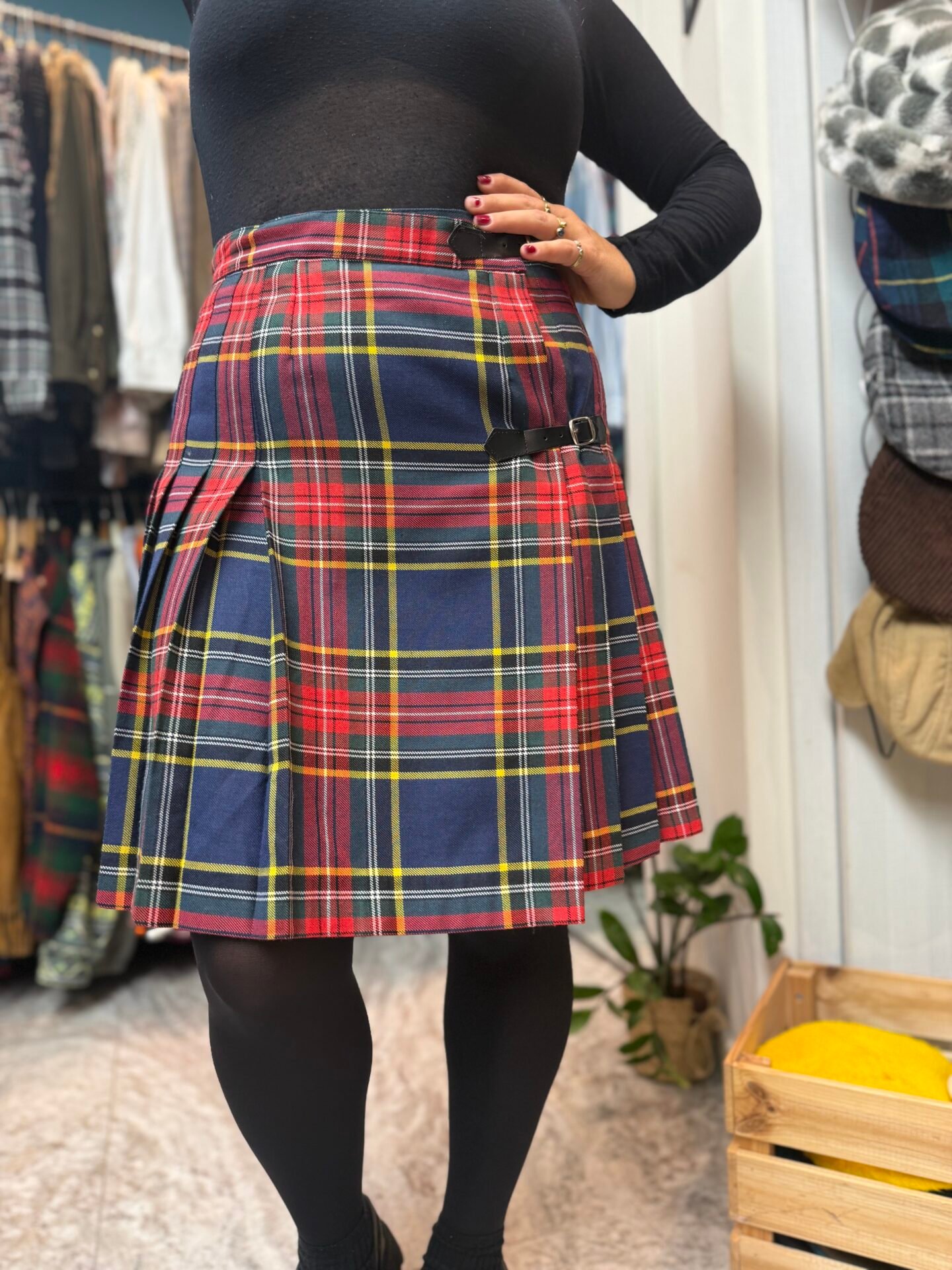 Kilt blu e rosso