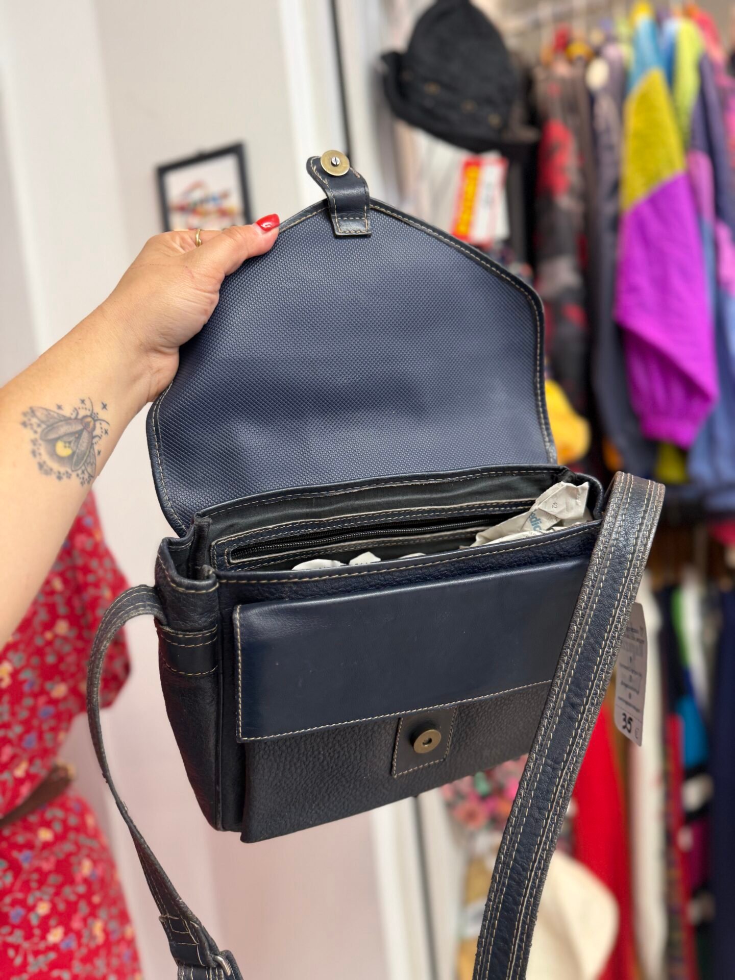 Borsa blu notte
