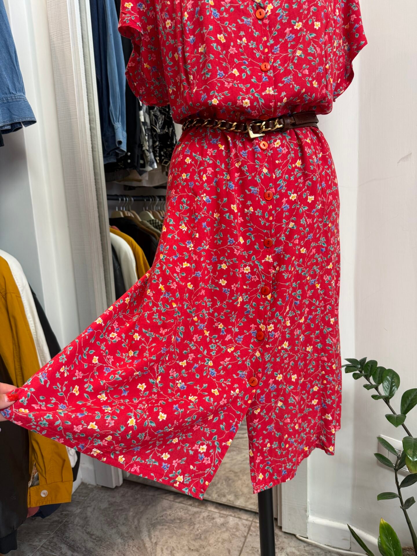 IMG_6234 Vestito rosso floreale