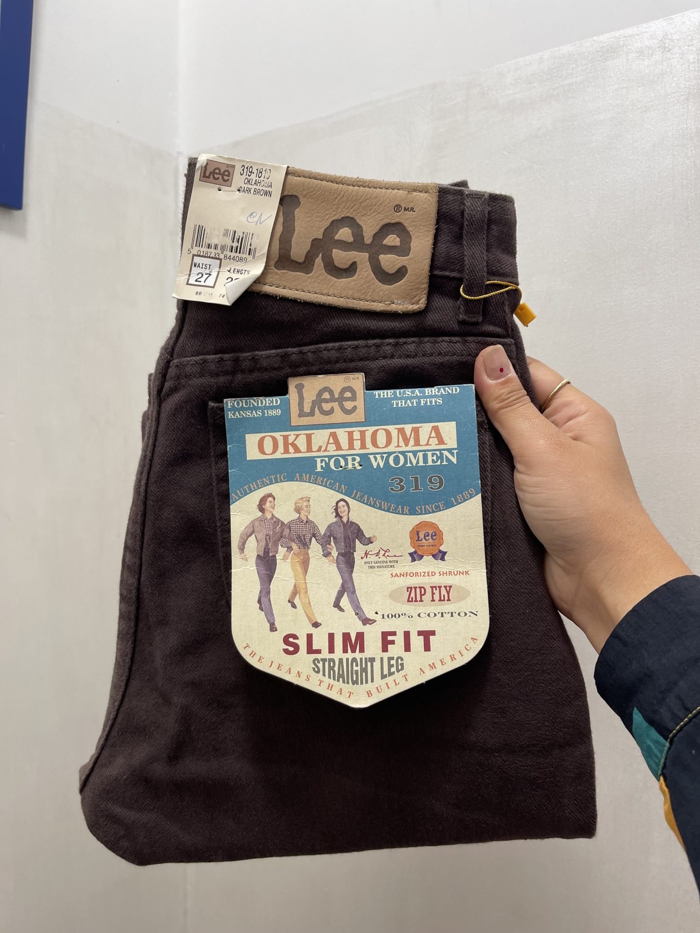 IMG_6309 Jeans Lee slim fit marrone