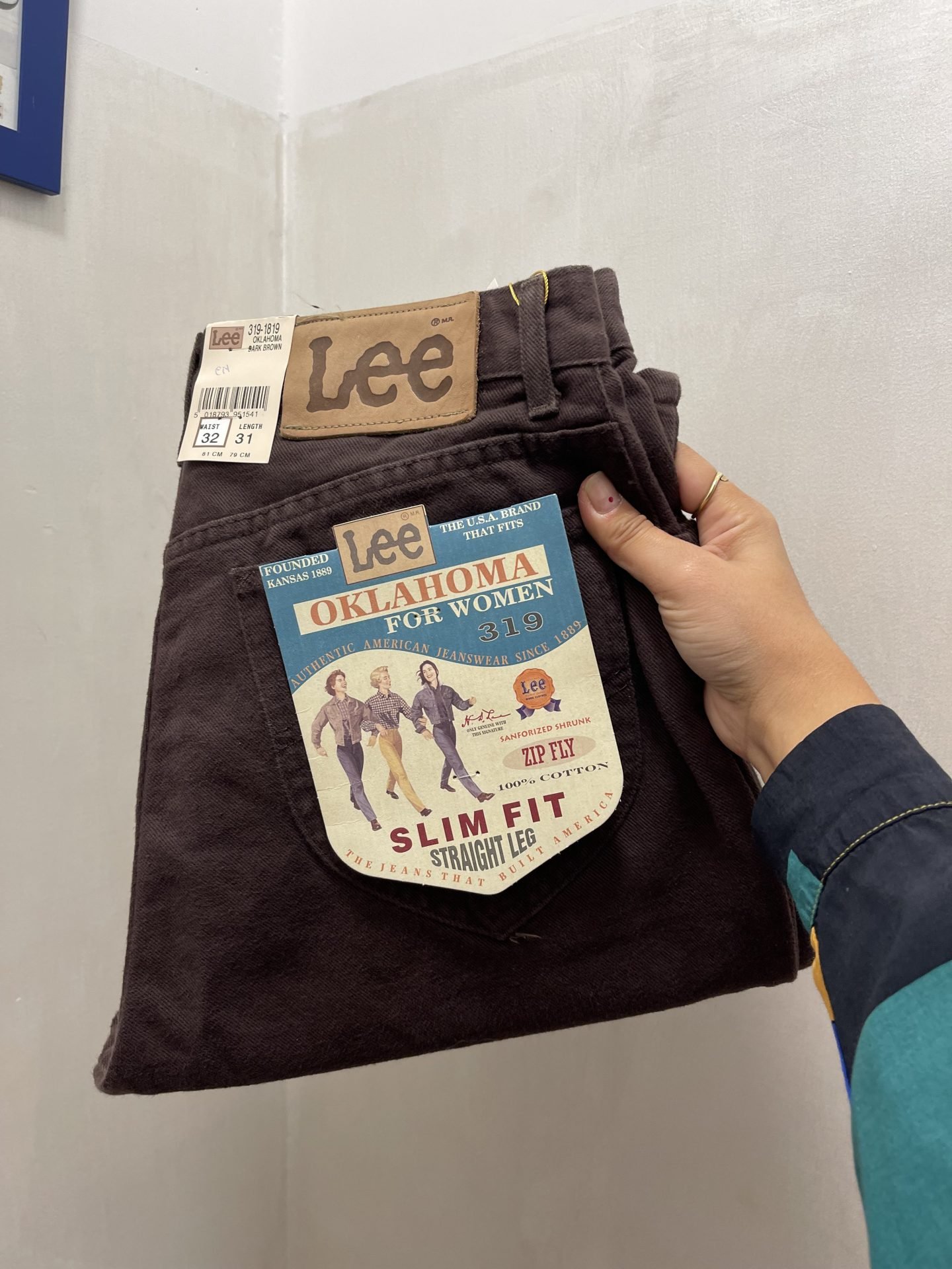 IMG_6310 Jeans Lee slim fit marrone